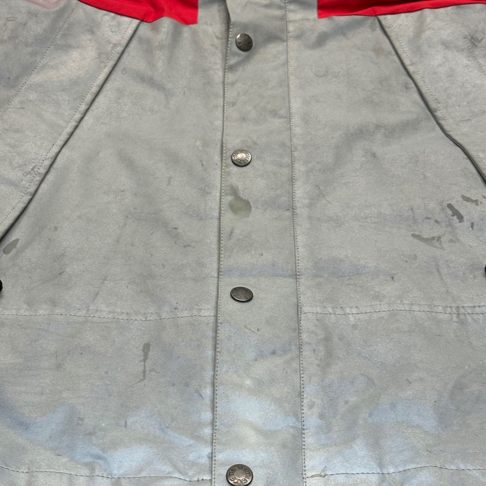 SUPREME × THE NORTH FACE(シュプリーム × ザ ノースフェイス) 13SS Reflective 3M Mountain Parka リフレクティブ マウンテンパーカー NP01300 S シルバー×レッド ジャケット