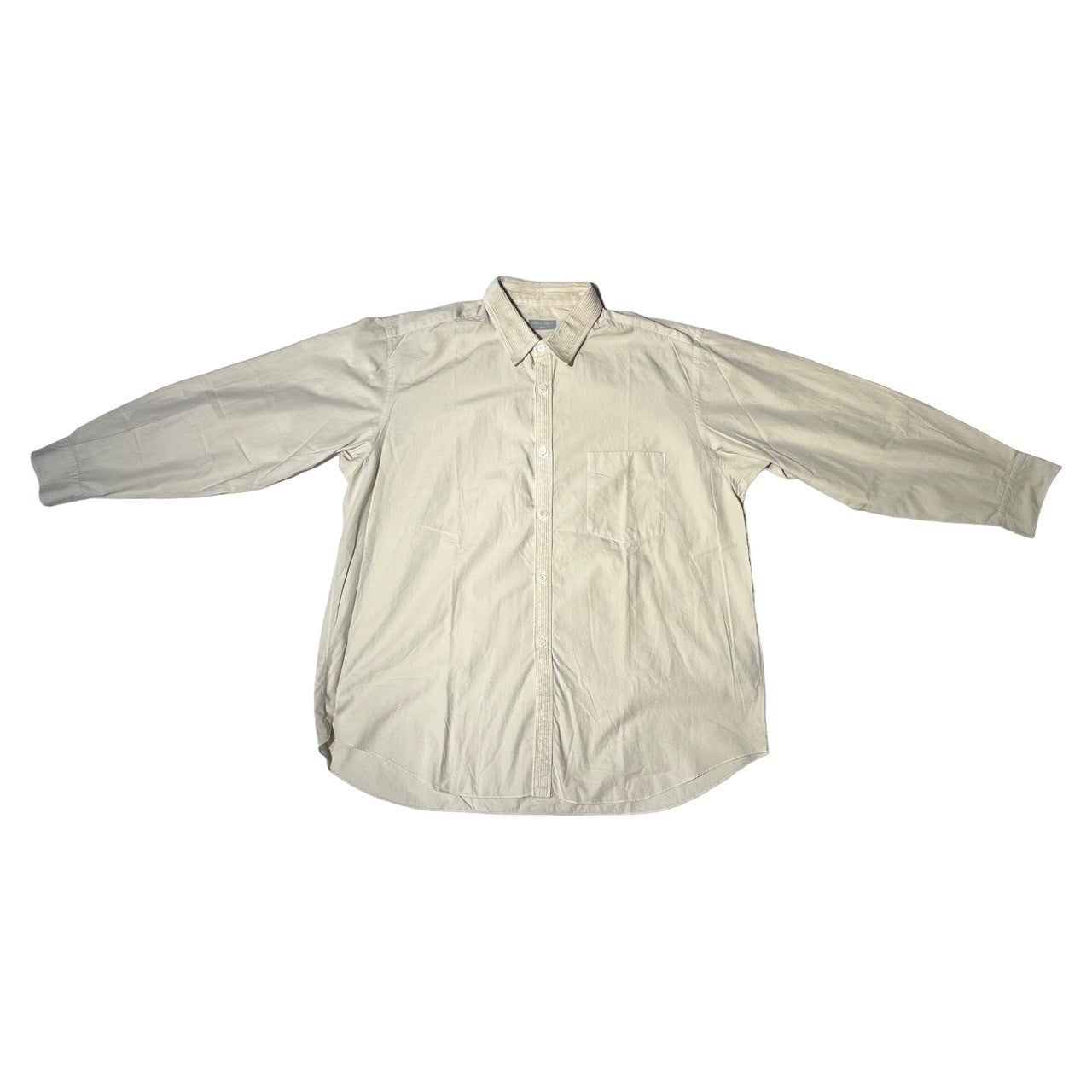 COMME des GARCONS HOMME(コムデギャルソンオム) 90's  corduroy switching shirt コーデュロイ 切替 シャツ 田中オム 表記無し(L程度) ベージュ AD1991 90年代 長袖