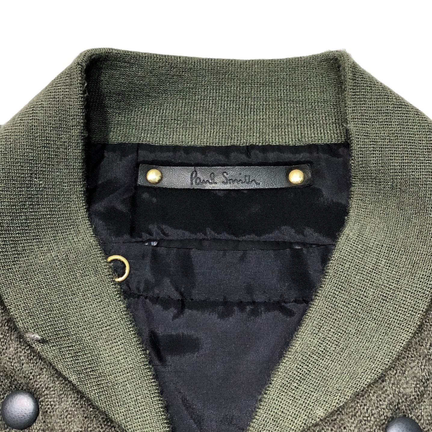 PAUL SMITH(ポールスミス) 15AW MA-1 with liner フライト ジャケット ブルゾン ライナー付 715M L カーキ  参考定価66,000円(税込)