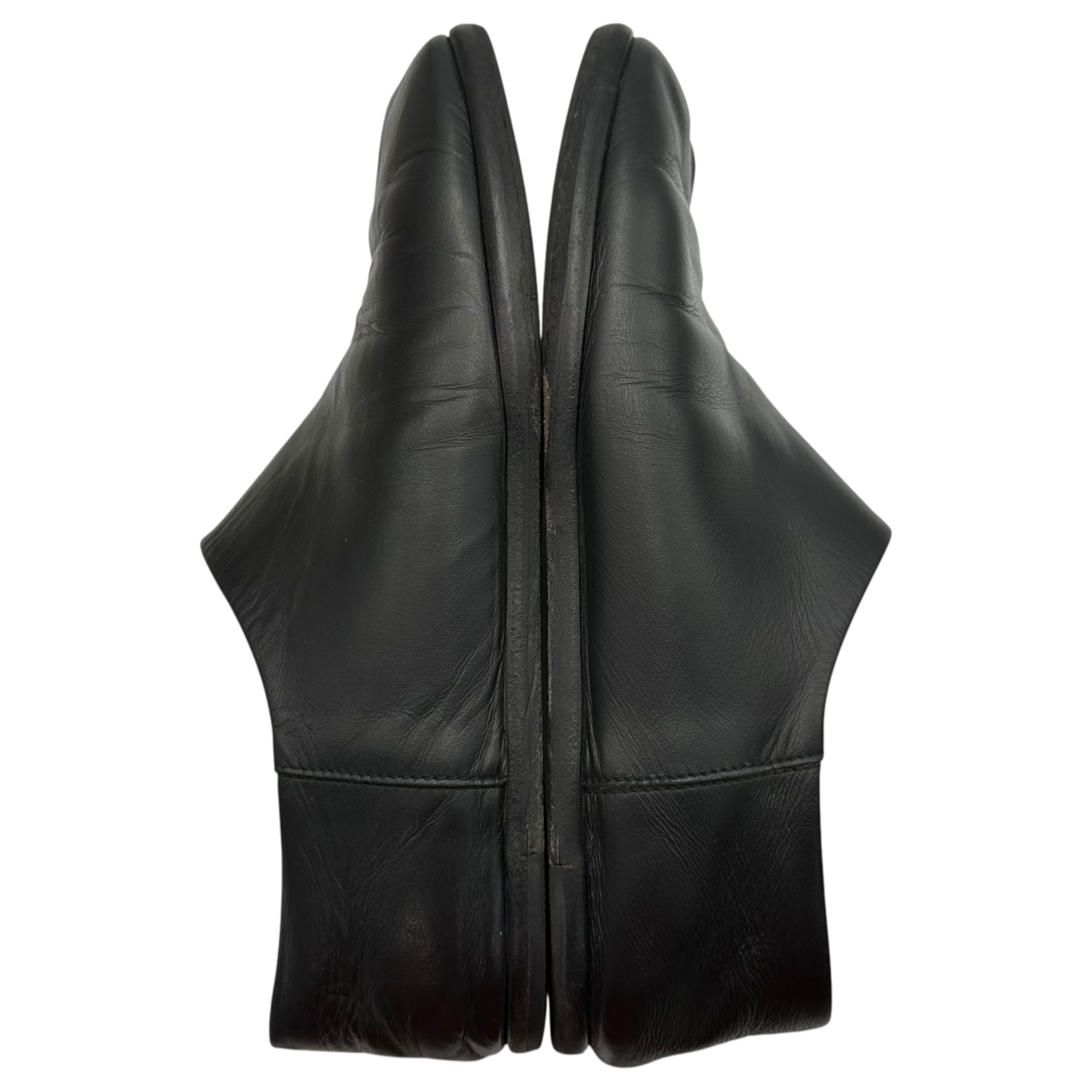 MAISON MARGIELA(メゾンマルジェラ) TABI Babouche 足袋 バブーシュ S57WR0051 40(26cm程度) ブラック タビ レザー スリッポン ローファー シューズ