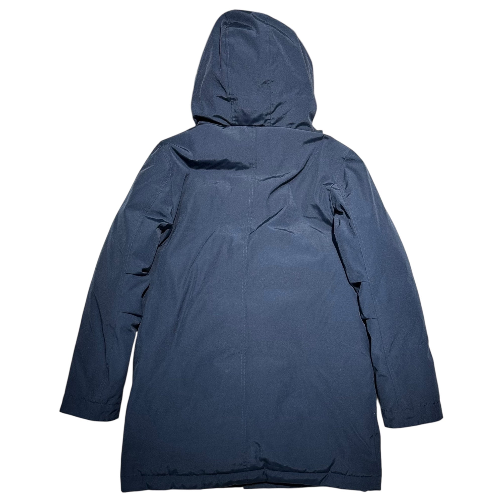 COLE HAAN(コールハーン) Fur-Trimmed Down Jacket ファー付 ダウン ジャケット 53ZAW9036 S ネイビー