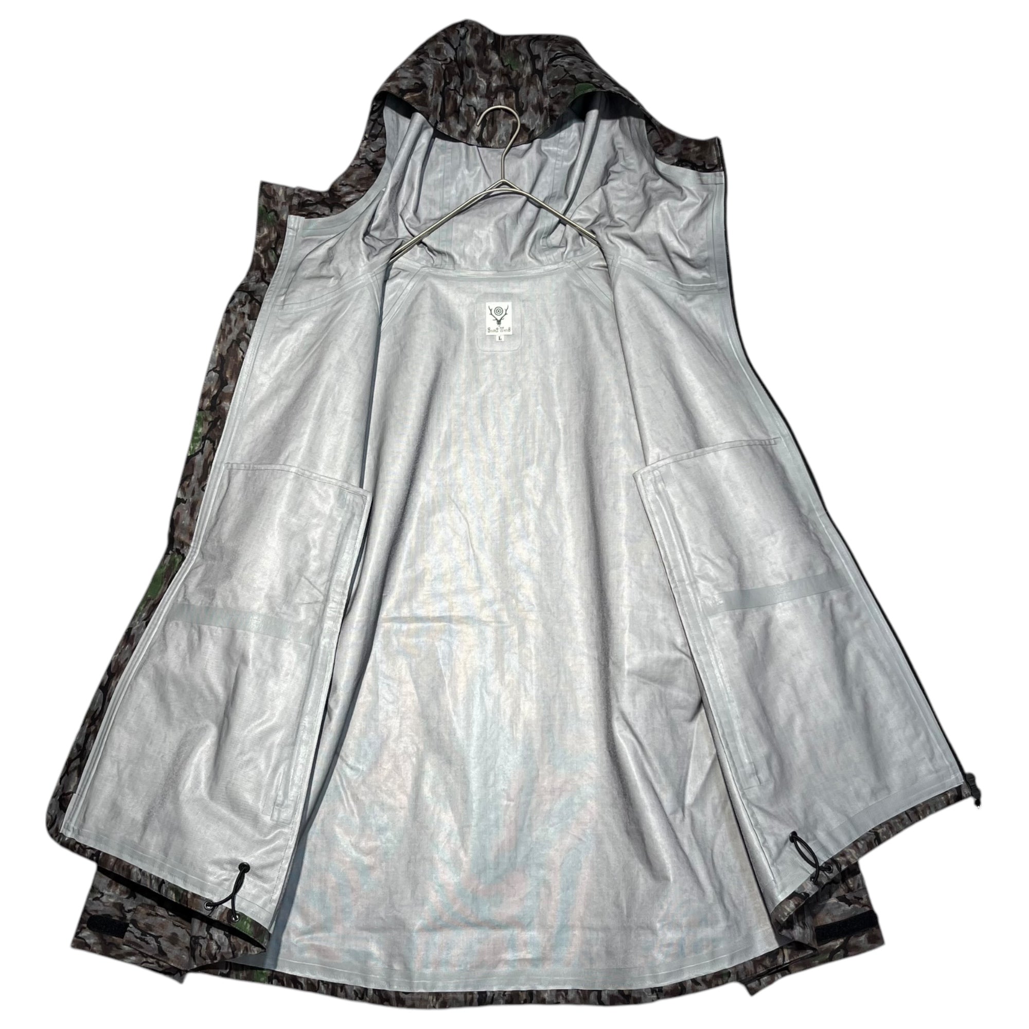 South2 West8 S2W8(サウス2ウエスト8) WEATHER EFFECT JACKET  ウェザー エフェクト ジャケット J0740 M ブラウン×グレー ウッドカモ ツリーカモ カモフラ マウンテンパーカー