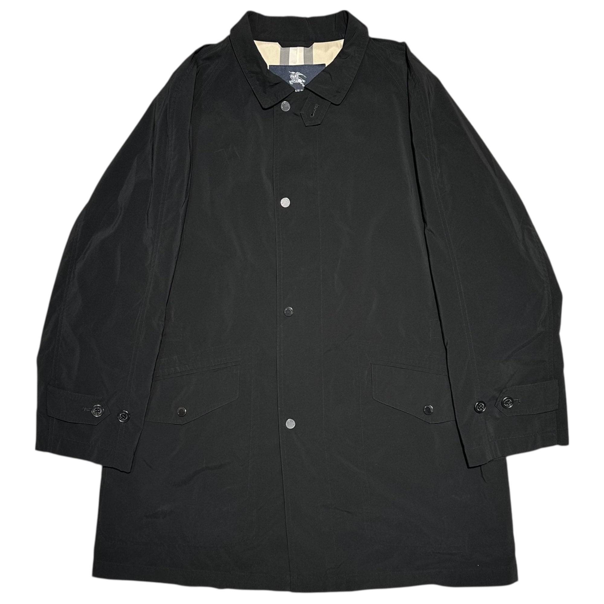 BURBERRY LONDON(バーバリーロンドン) Nova Check Lining Polyester Half Coat ノヴァチェック ライニング ポリエステル ハーフ コート BBN64-440-09 M ブラック ジャケット