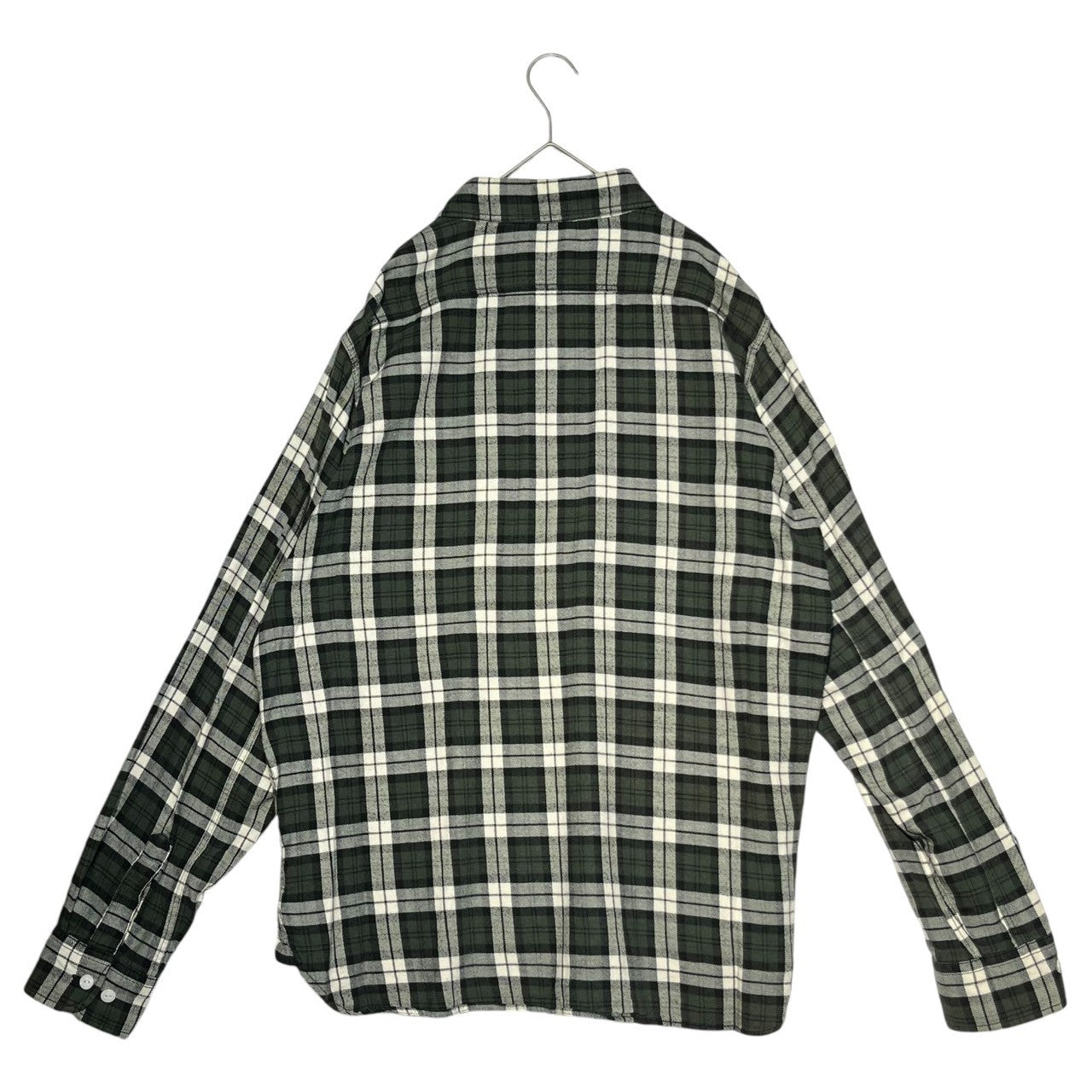 A BATHING APE(アベイシングエイプ) 00's Tartan check flannel shirt タータンチェック フランネル シャツ L グリーン×ホワイト