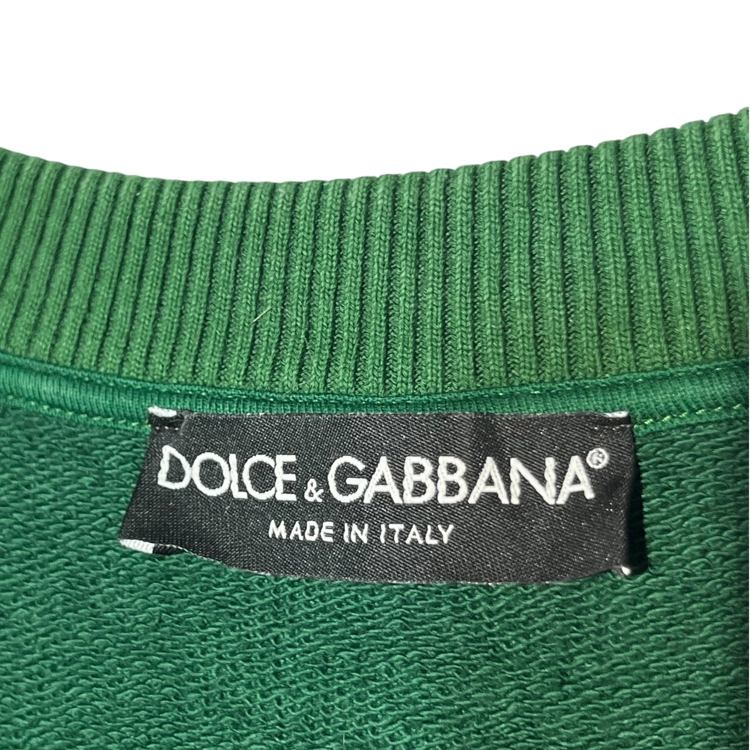 DOLCE&GABBANA(ドルチェ&ガッバーナドルガバ) UNIVERSITY OF LOVE PRINT SWEATS ユニバーシティ オブ ラブ プリント スウェット G9JV8T/FH7ZQ 48 グリーン