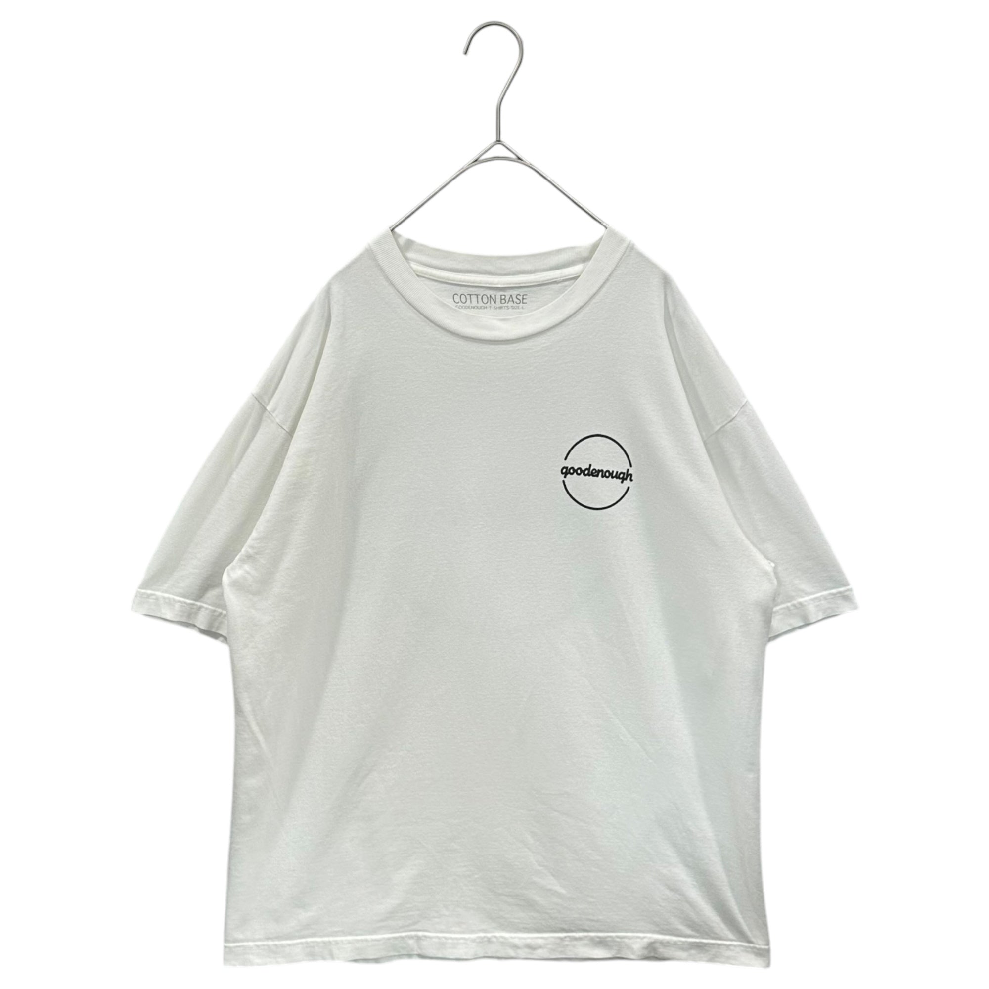GOODENOUGH(グッドイナフ) 2008's cotton base Circle Logo S/S T-Shirt サークル ロゴ 半袖 Tシャツ L ホワイト