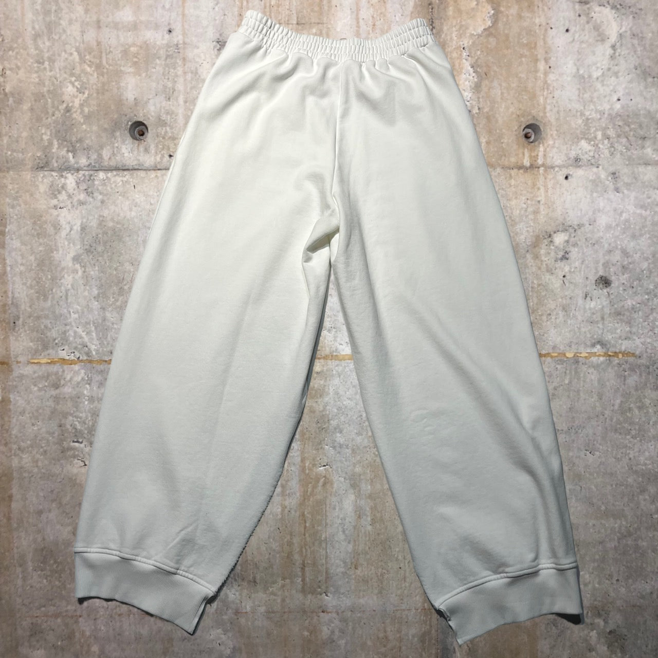 MM6(エムエムシックス) 21SS Slit Wide-Leg Sweatpants/サイドスリットスウェットパンツ S52KA0249 L ホワイト