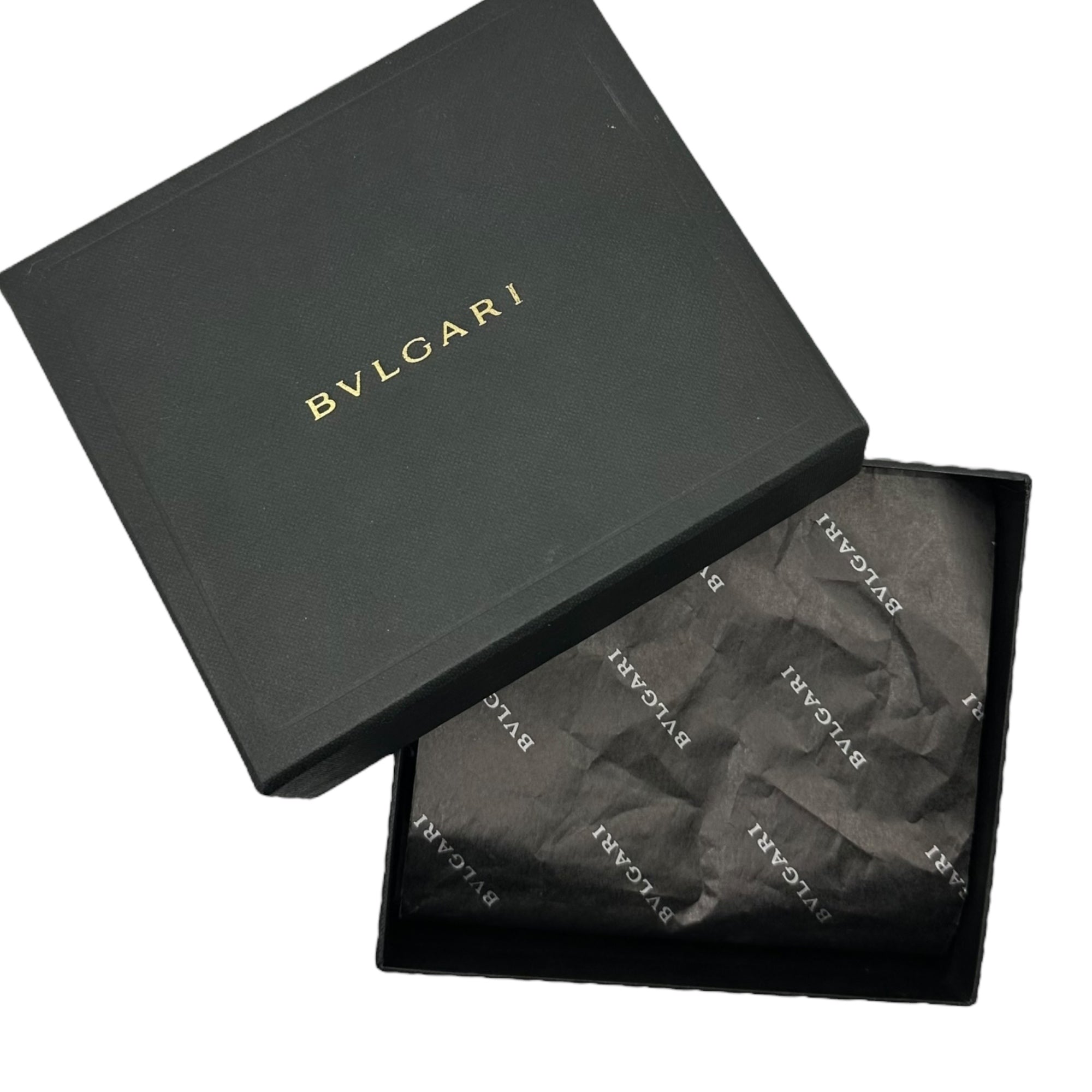 BVLGARI(ブルガリ) Logomania Denim Compact Wallet ロゴマニア デニム 小型 財布 インディゴ
