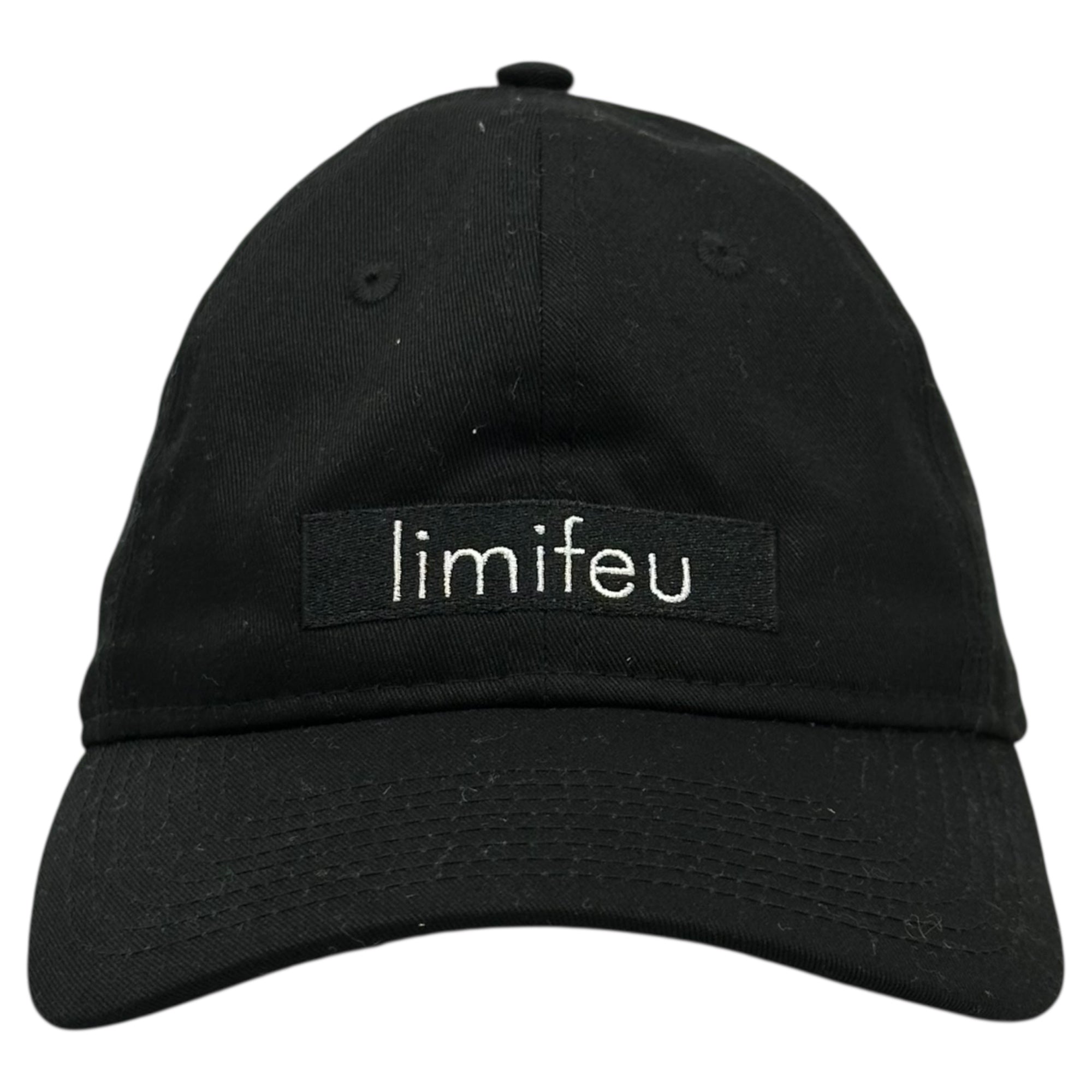 LIMI feu New Era(リミフゥ × ニューエラ) 19AW 9TWENTY Brand Logo 6 Panel Cap ブランド ロゴ 6パネル キャップ 名作コラボ 稀少品 ブラック×ホワイト