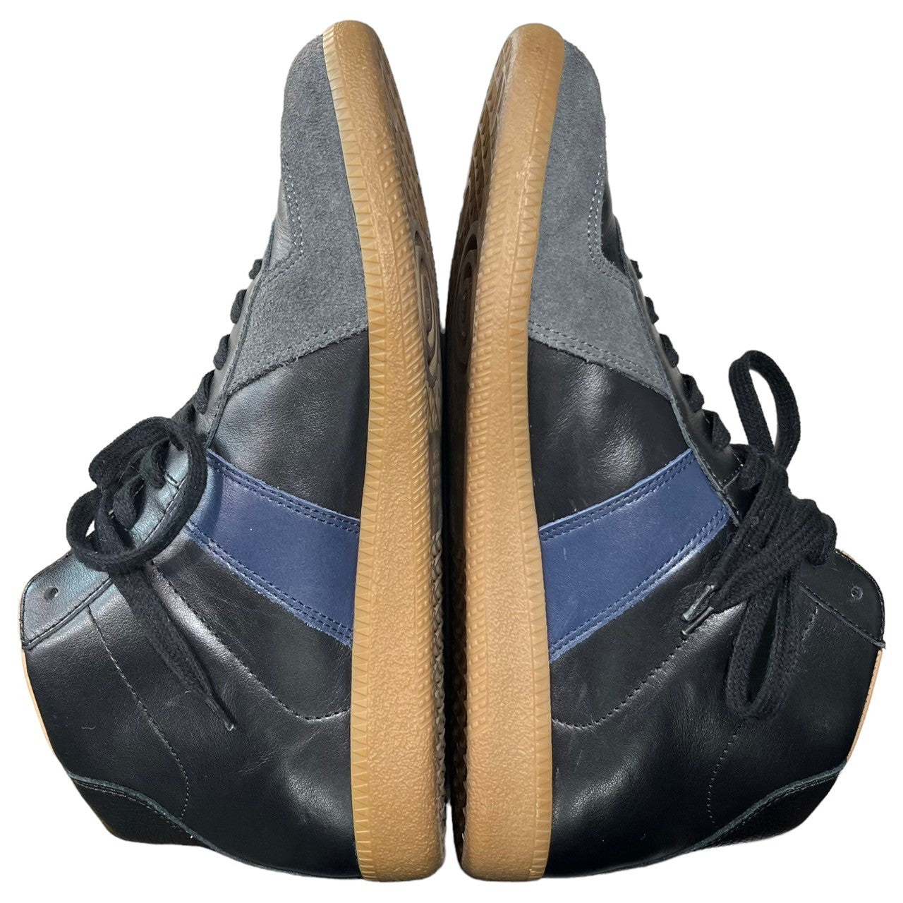 MAISON MARGIELA(メゾンマルジェラ) German Military Trainer Hi ジャーマントレーナー ハイカット スニーカー 41(26~26.5cm程度) ブラック×ネイビー