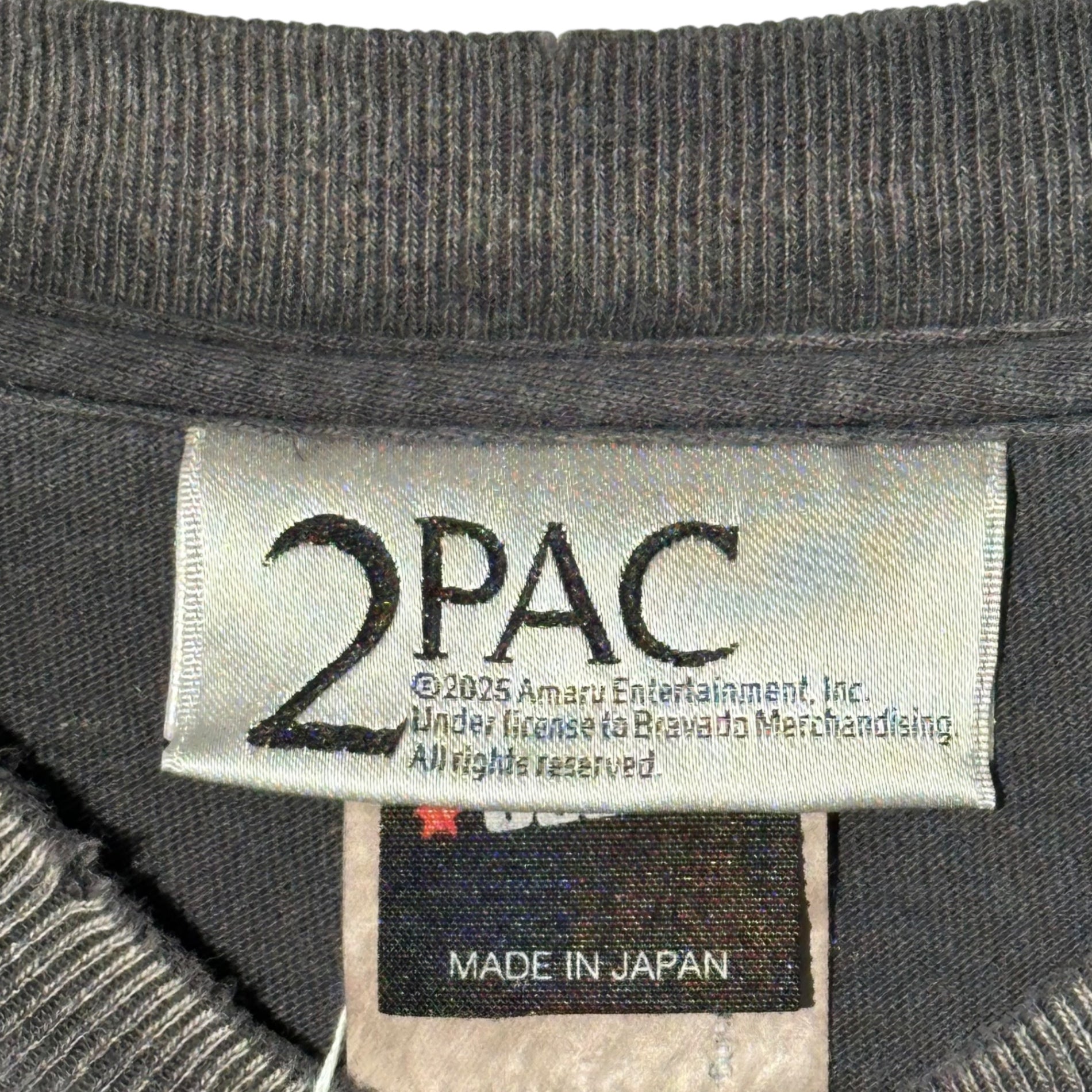 SAINT MICHAEL(セントマイケル) 25SS 2PC SS TEE 2PAC ヴィンテージ加工 半袖 Tシャツ SM-HR-0000-C14 XL ブラック