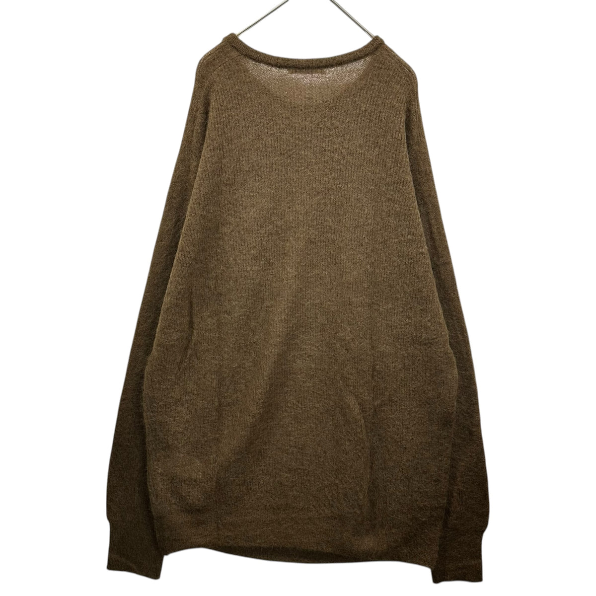 AURALEE(オーラリー) 2025AW BABY SURI ALPACA SHEER KNIT P/O #DARK BROWN ベビー スーリー アルパカ シアー ニット プルオーバー A25AP01AK 3 ブラウン