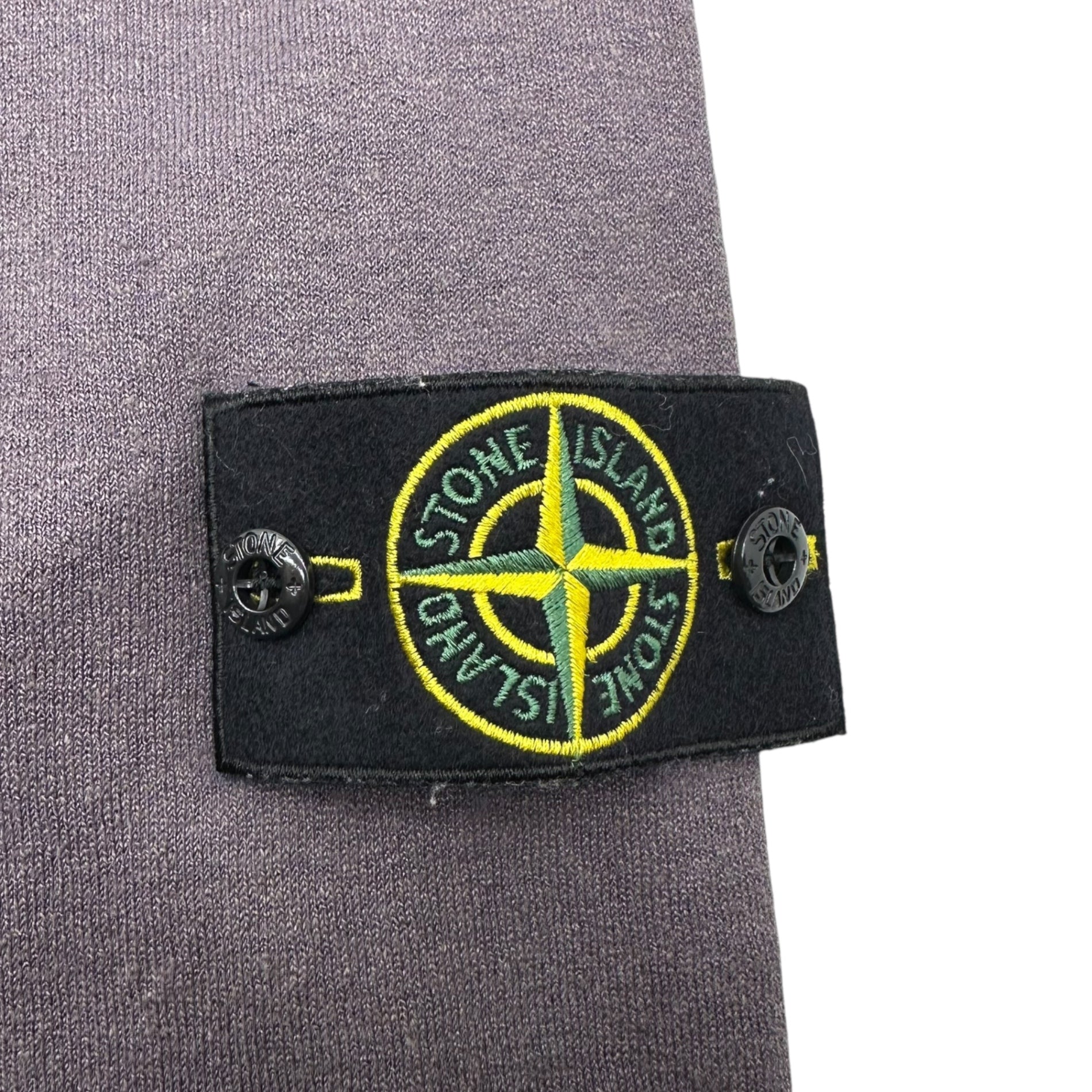 STONE ISLAND(ストーンアイランド) 19SS sleeve line linen crew neck knit 袖ライン リネン クルーネック ニット 7015516D3 L グレー カットソー サマーニット