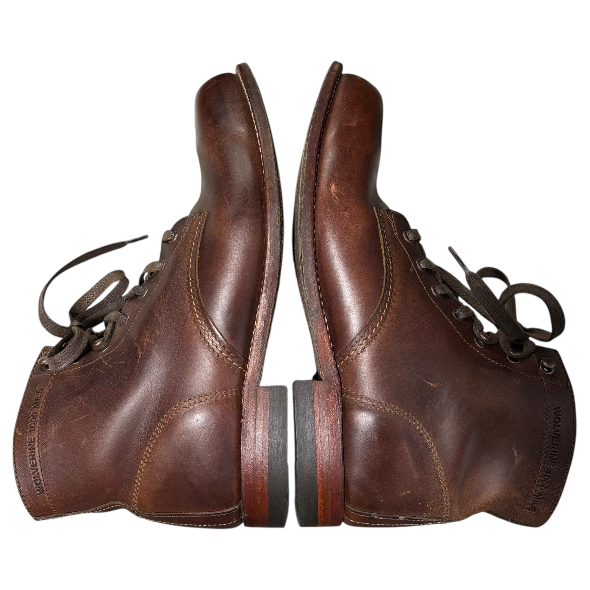 WOLVERINE 1000 MILE(ウルヴァリン1000マイル) Round Work Boots ラウンド ワーク ブーツ 9 1/2 D(27.5cm程度) ブラウン