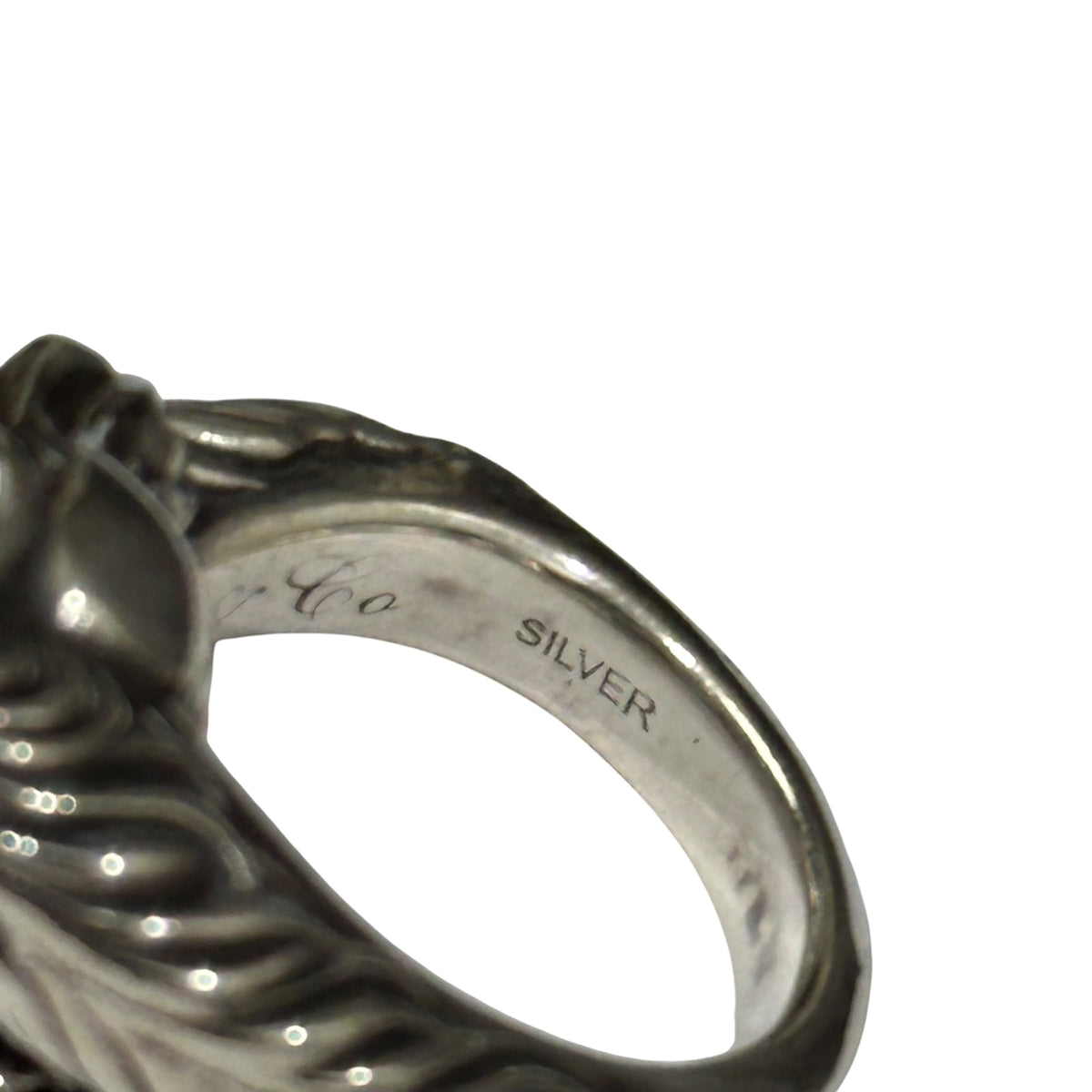 Peanuts&Co.(ピーナッツアンドカンパニー)  TWO FACE HORSE RING 2フェイス ホース リング ブラック ダイヤモンド 11号 シルバー 馬 指輪