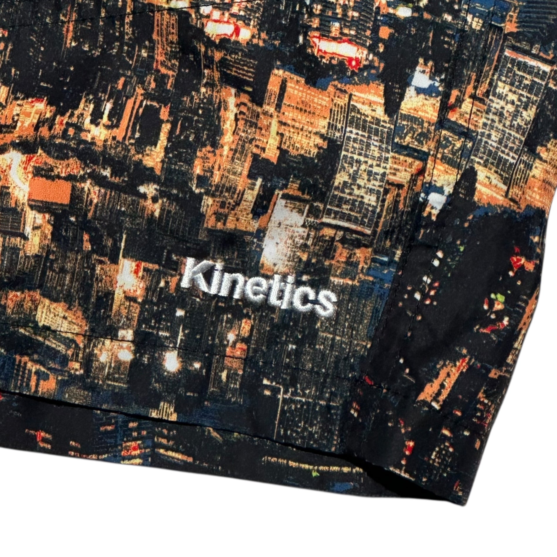 Columbia×Kinetics(コロンビア×キネティクス) 16SS ”Night Scene” Pliny Peak Jacket ＆ Pliny Peak Short プリニーピークジャケット プリニーピークショーツ PM3681 M ブラック×マルチ マウンテンパーカー ショーツ 夜景 セットアップ 上下