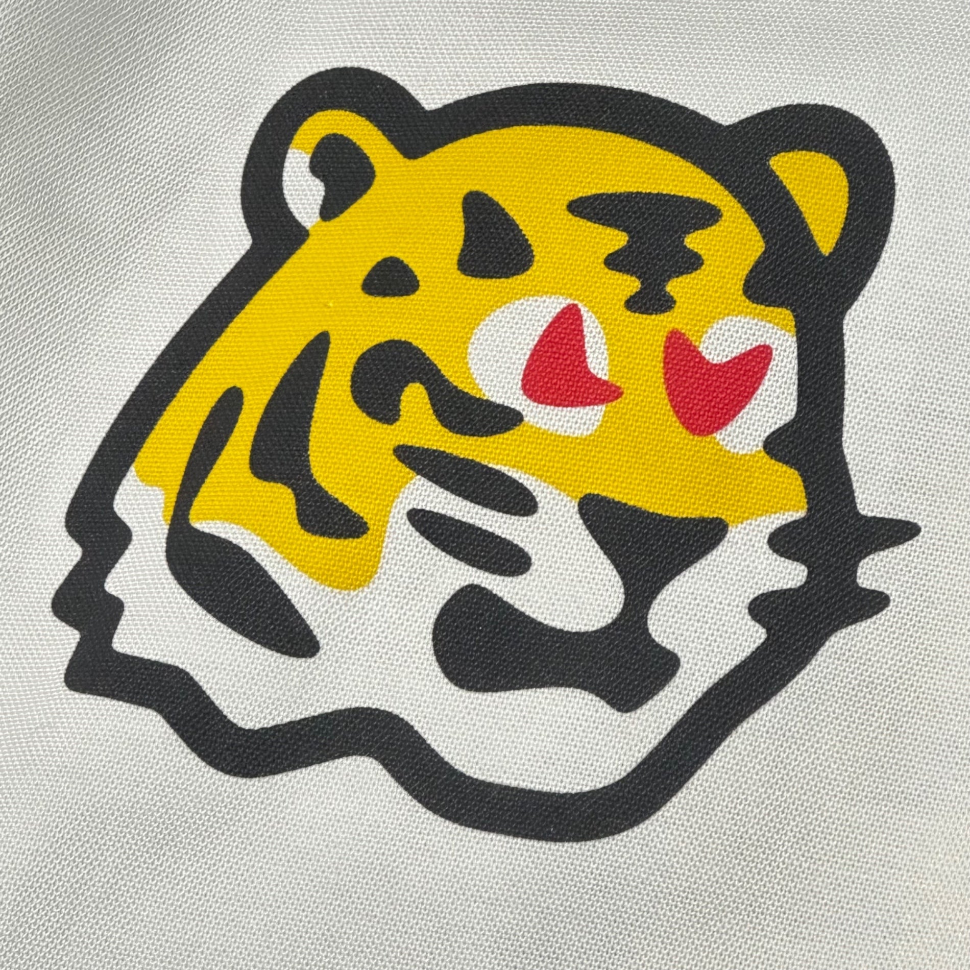 LOUIS VUITTON × NIGO(ルイヴィトン × ニゴー) 22SS Printed Tiger Mandarin Collar Long Sleeve Shirt プリンテッド タイガー マンダリン カラー 長袖 シャツ HMS02W XS ホワイト×イエロー 限定コラボアイテム