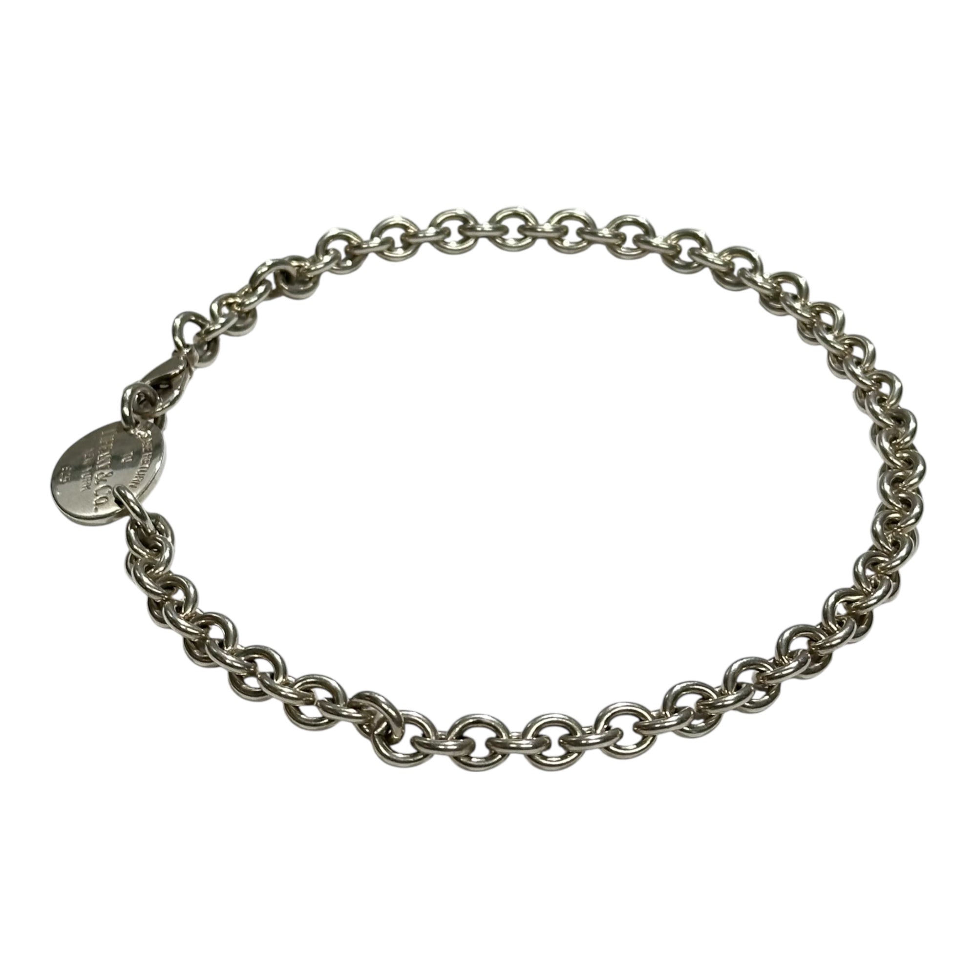 TIFFANY & CO.(ティファニー) Round Return to Chain Necklace ラウンド リターントゥ チェーン ネックレス シルバー シルバー ブレスレットとして併用可能