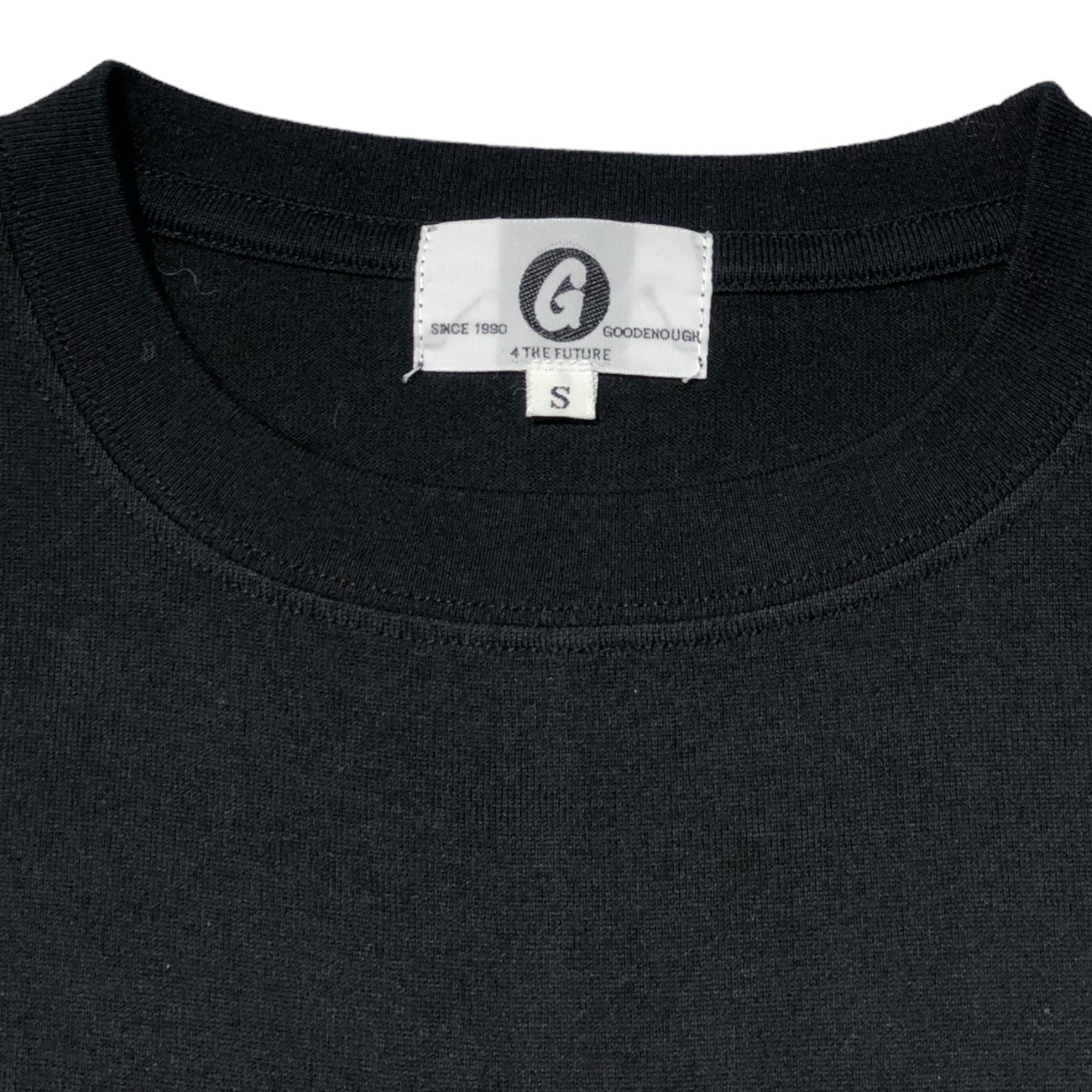 GOODENOUGH(グッドイナフ) ROCK print T-shirt ロック プリント Tシャツ S ブラック×ホワイト