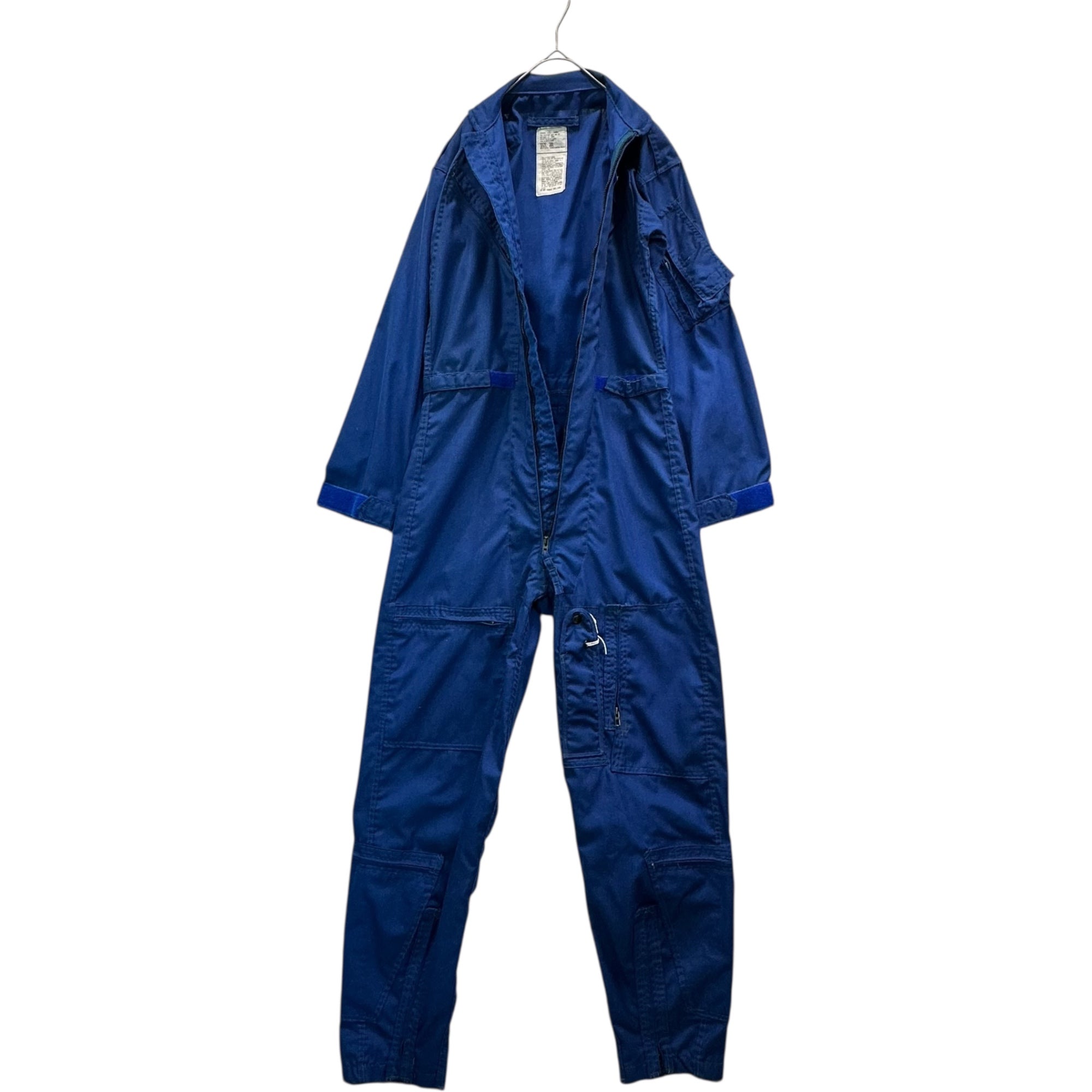 US MILITARY(アメリカ軍) 1987 CWU-73/P Summer Flyer's Coveralls サマー フライト ジャンプ スーツ 8415-01-174-9854 36L ブルー 80's 80年代 AIR FORCE つなぎ