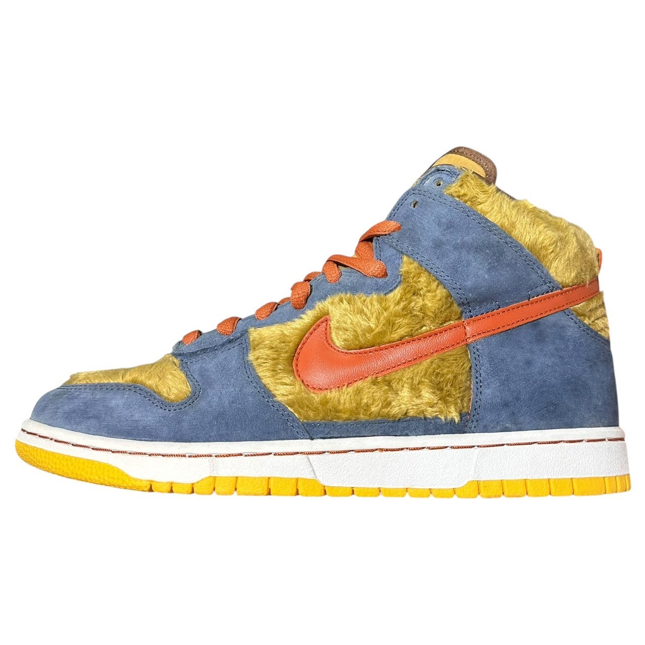 NIKE(ナイキ) 2006 SB Dunk High Premium "Papa Bear" SB ダンク ハイ プレミアム "パパ ベアー" 313171-781 28cm ブルー×ベージュ ハイカット スニーカー 箱付 メディコム トイ