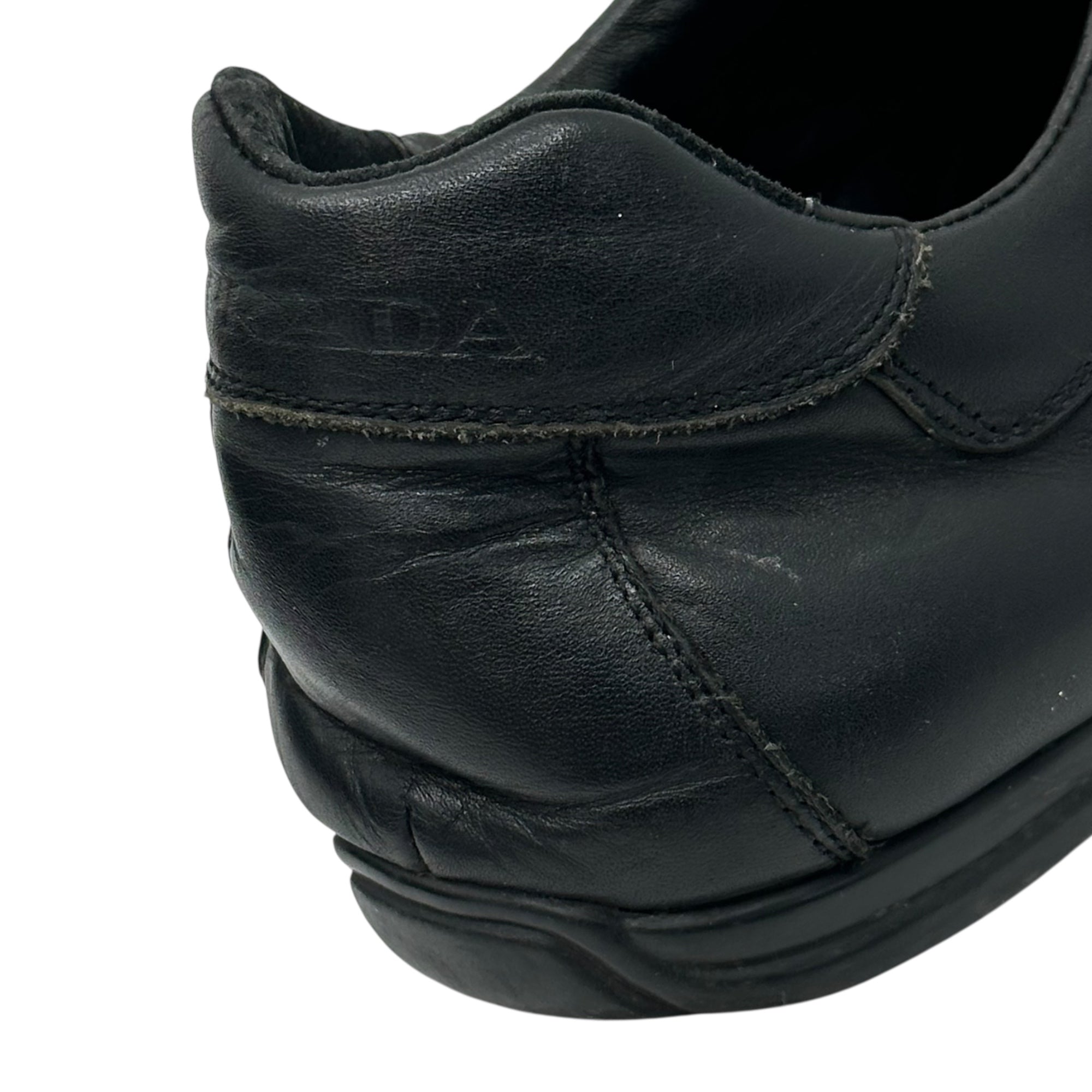 PRADA(プラダ) Low-Profile Leather Sneakers 薄底 レザー スニーカー