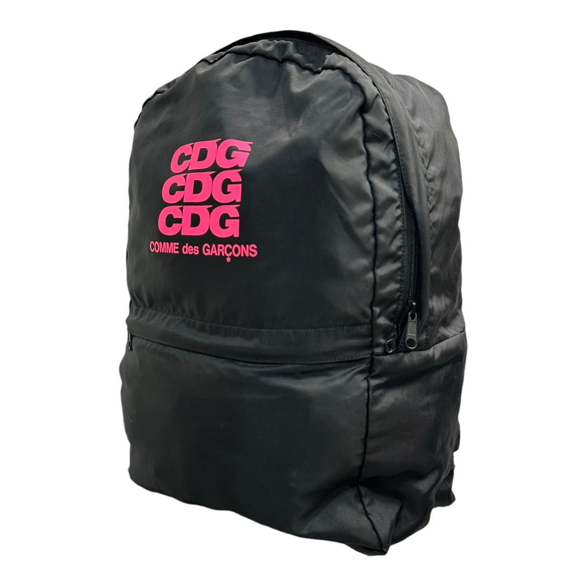 CDG COMME des GARCONS(シーディージーコムデギャルソン) Classic Backpack Pink Logo クラシック バックパック ピンク ロゴ SZ-K-026 ブラック×ピンク バックパック 阪急梅田店限定