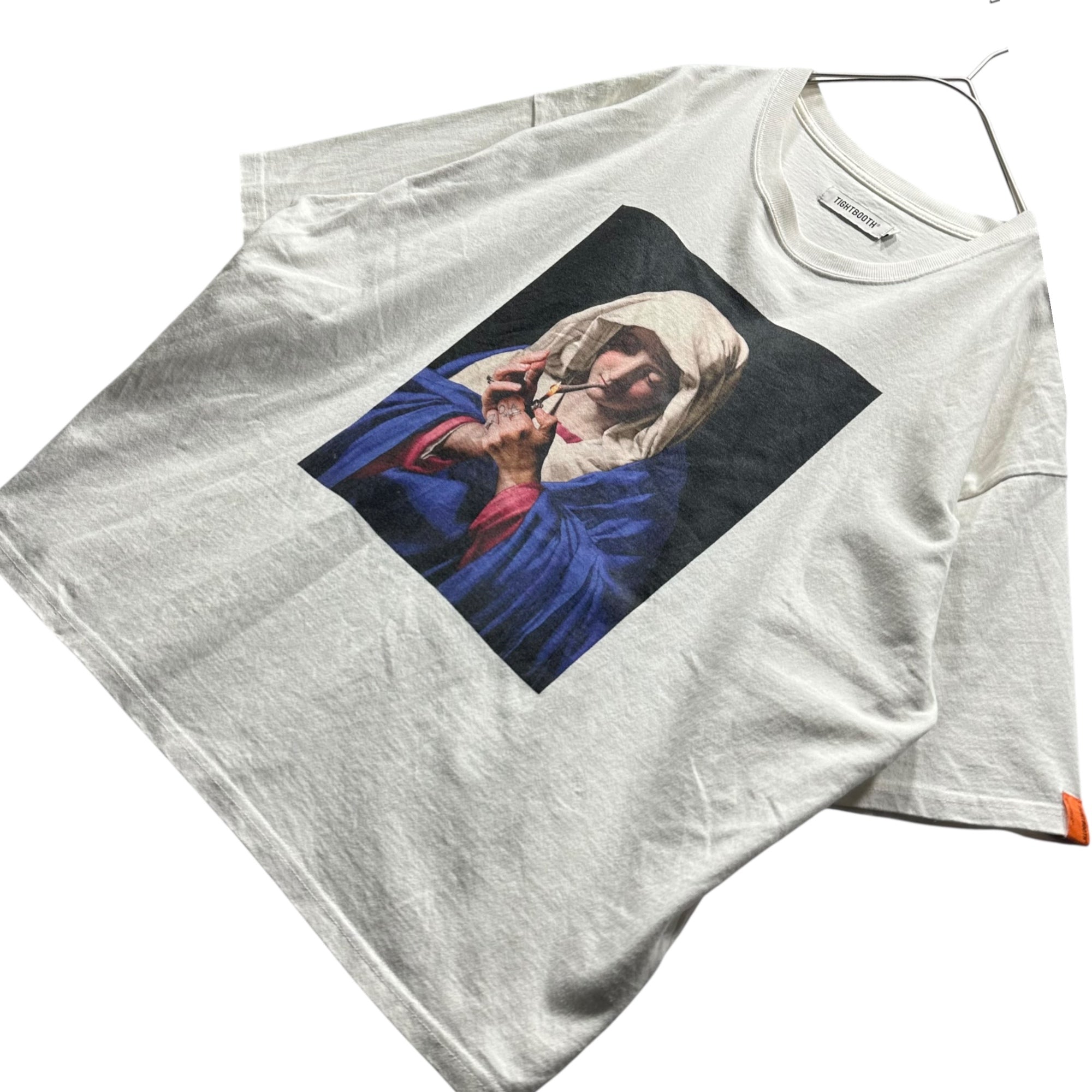 TIGHTBOOTH(タイトブース) SMOKE UP SON T-SHIRT スモークアップ サン Tシャツ M ホワイト