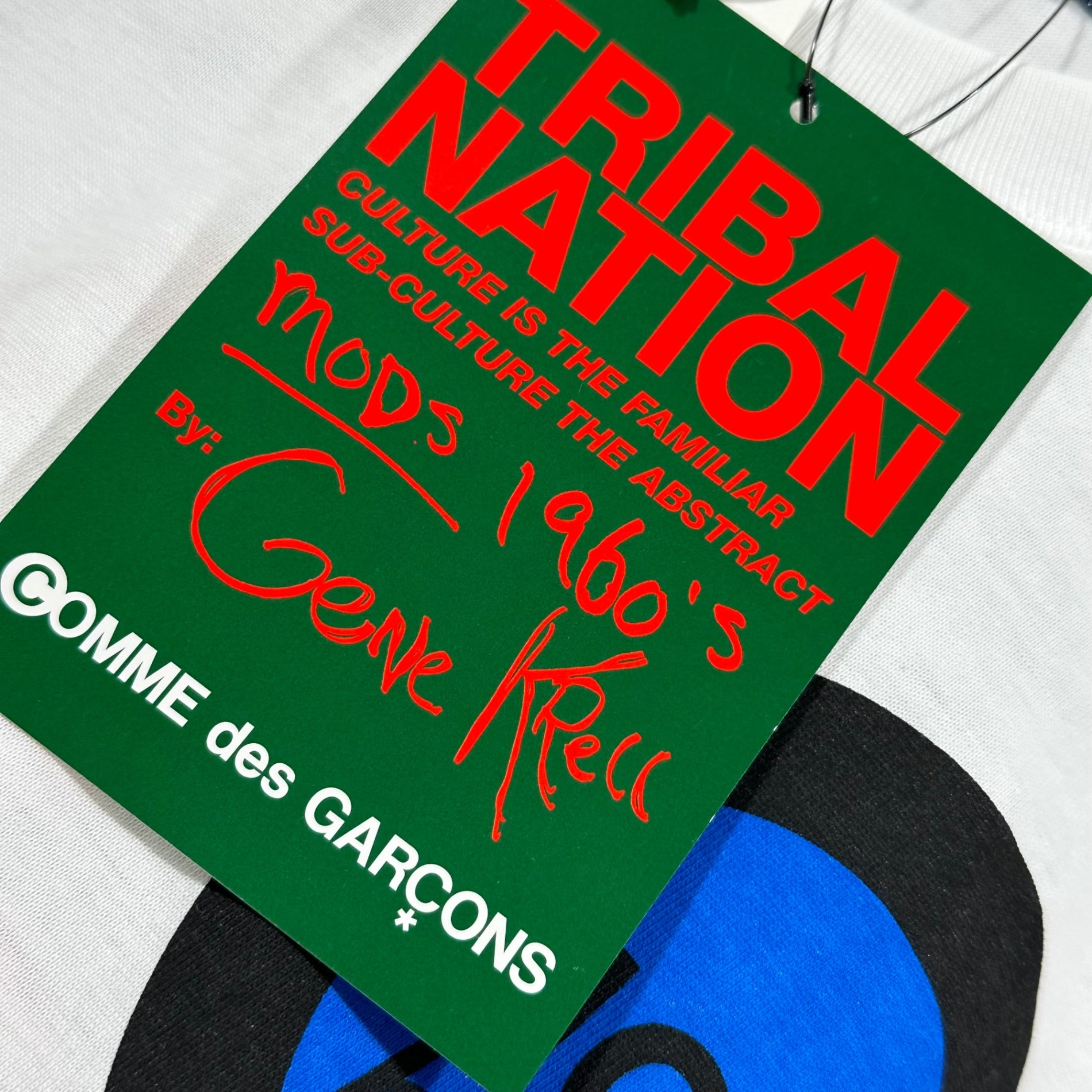 COMME des GARCONS(コムデギャルソン) 2002AW ”Gene Krell” MODS 1960's Tee 青山限定 ジーンクレール モッズ Tシャツ KG-T001 M ホワイト AD2002 00's