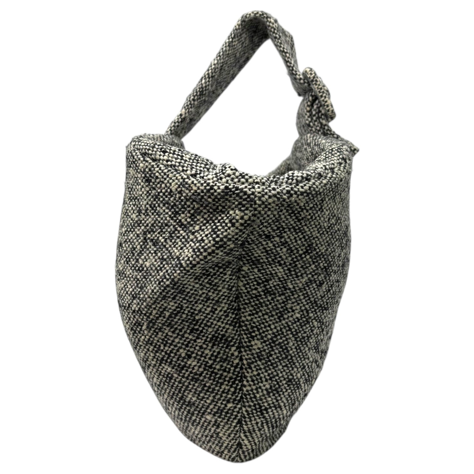 COMME des GARCONS JUNYA WATANABE(コムデギャルソンジュンヤワタナベ) Tweed Quilted Single-Handle Handbag ツイード 中綿 ワンハンドル ハンド バッグ JK042040 ホワイト×ブラック