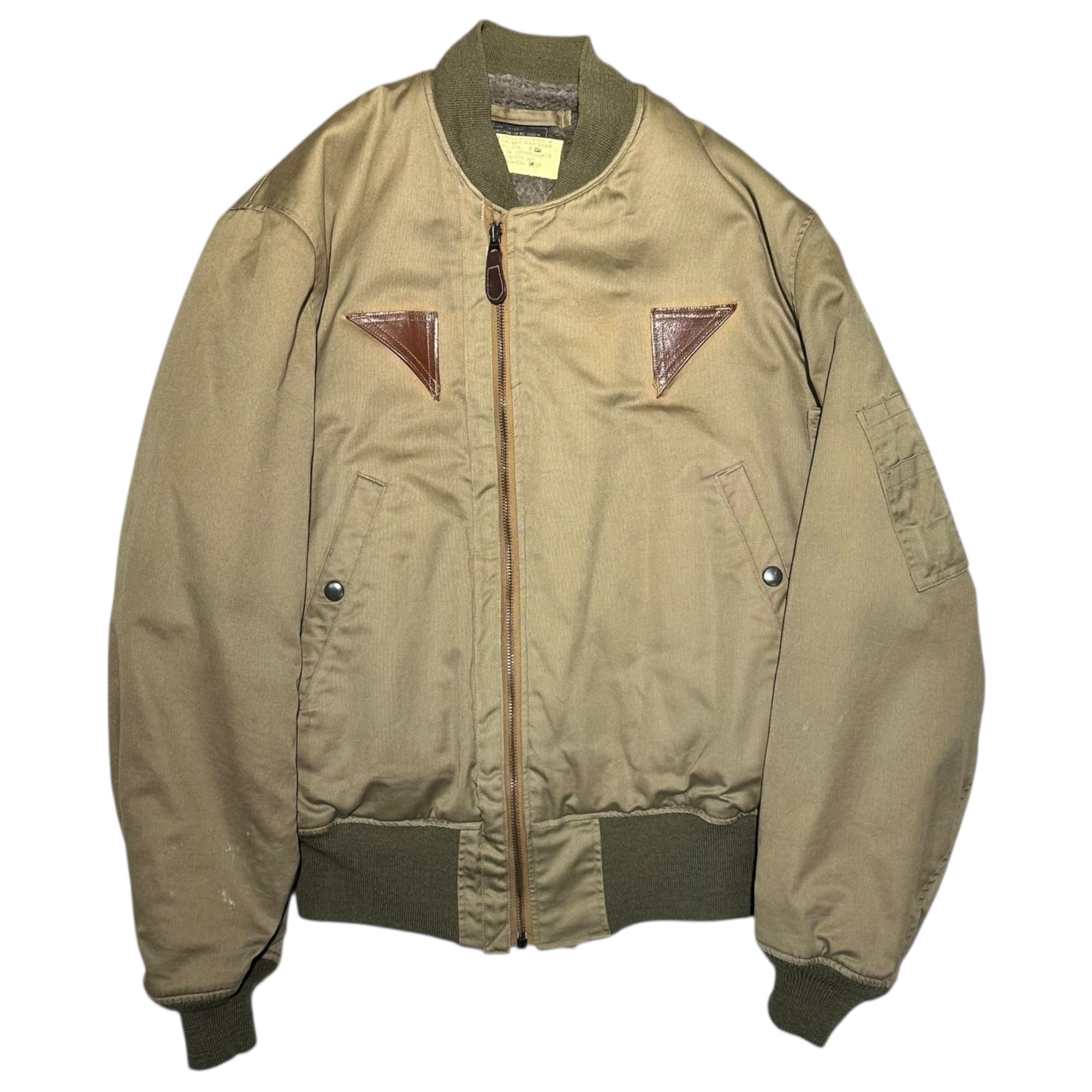 【希少M品番／良品バズリクソンズ】 B-15A M13767 ベージュ38 BUZZ RICKSON'S(バズリクソンズ) B-15A MOD モディファイド フライト