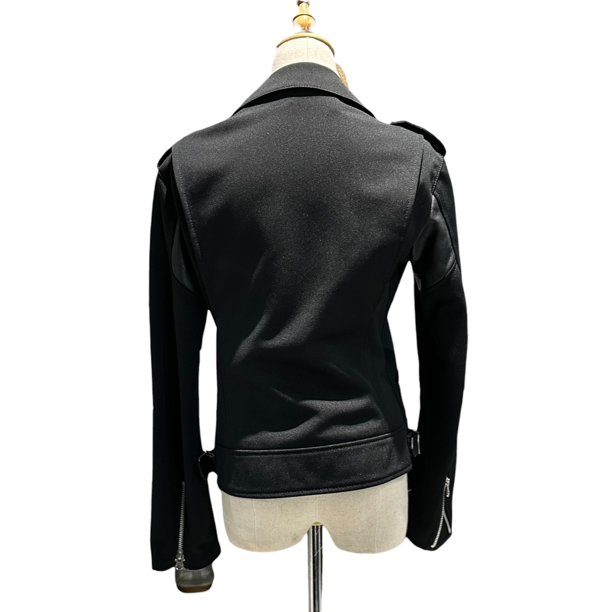 COMME des GARCONS JUNYA WATANABE(コムデギャルソンジュンヤワタナベ) 10SS Ester Double Rider Jacket エステル ダブル ライダース ジャケット JE-J071 M ブラック AD2009 ポリウレタンコーティング箇所は今後劣化の可能性があります