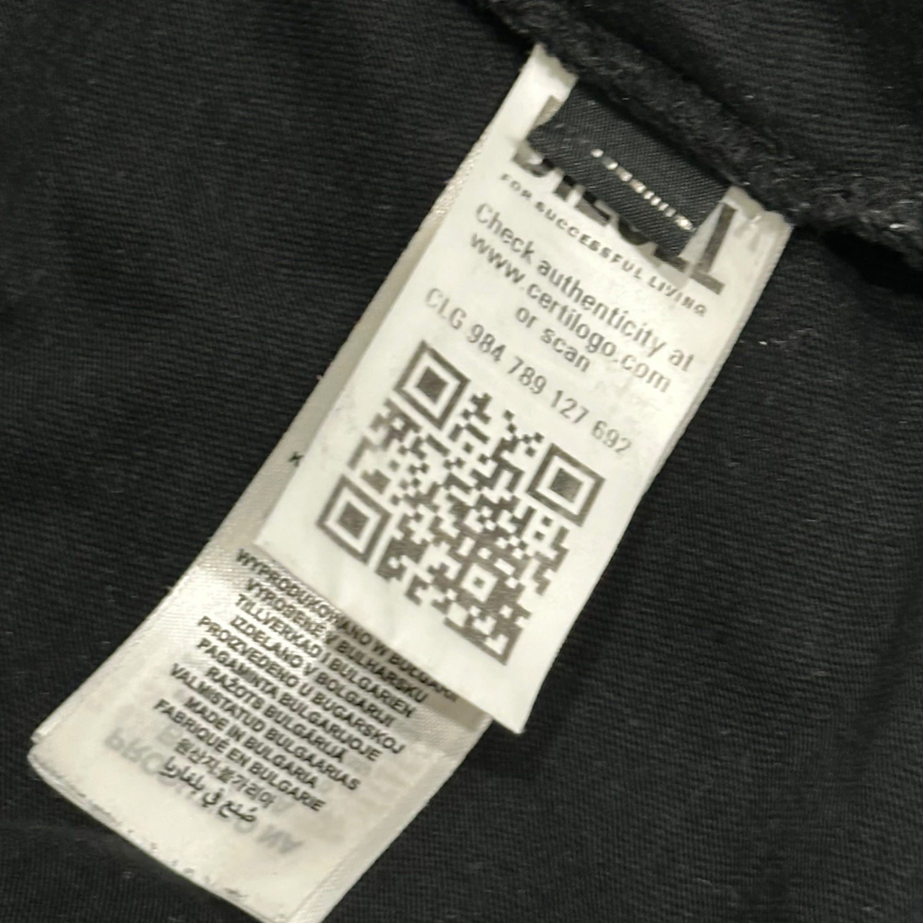 DIESEL(ディーゼル) T-ADJUST-OD T-SHIRT D ロゴ Tシャツ S ブラック