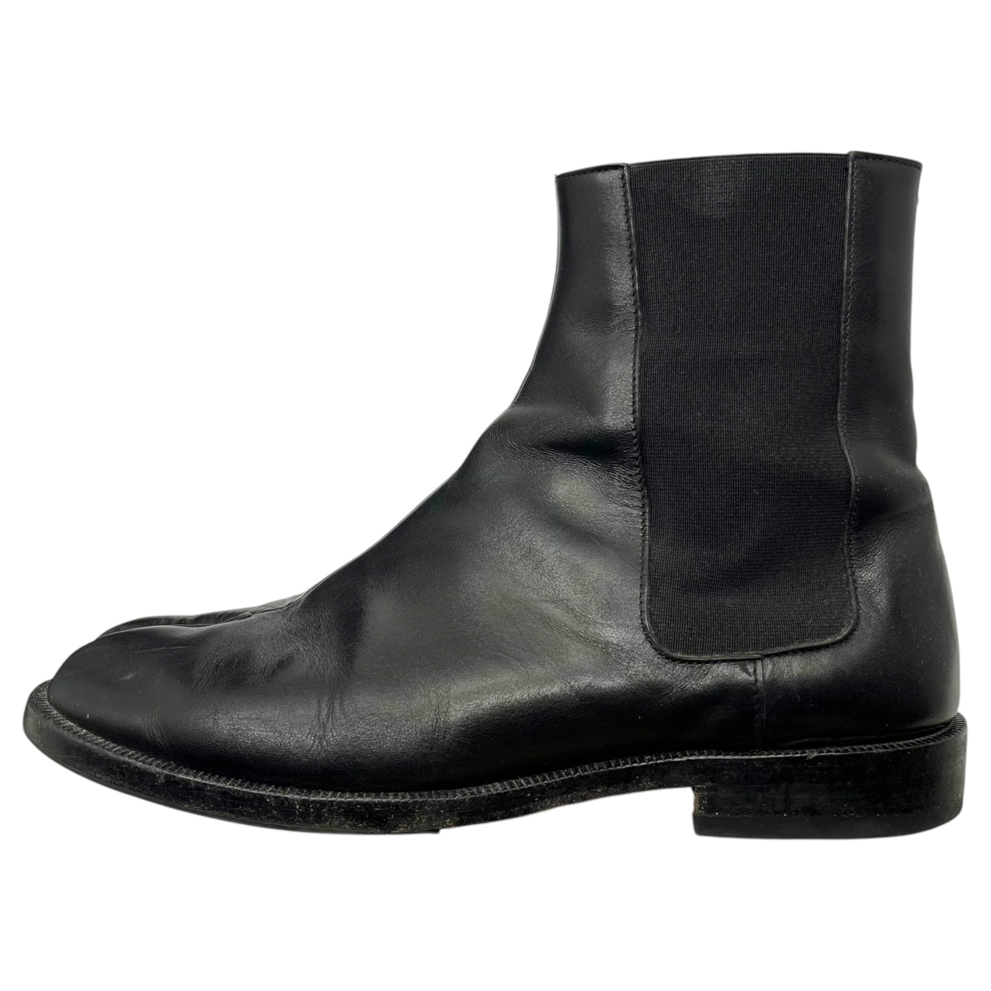 MAISON MARGIELA(メゾンマルジェラ) TABI chelsea boots 足袋 チェルシー ブーツ S57WU0150 40(26cm) ブラック 箱付 サイドゴア レザー