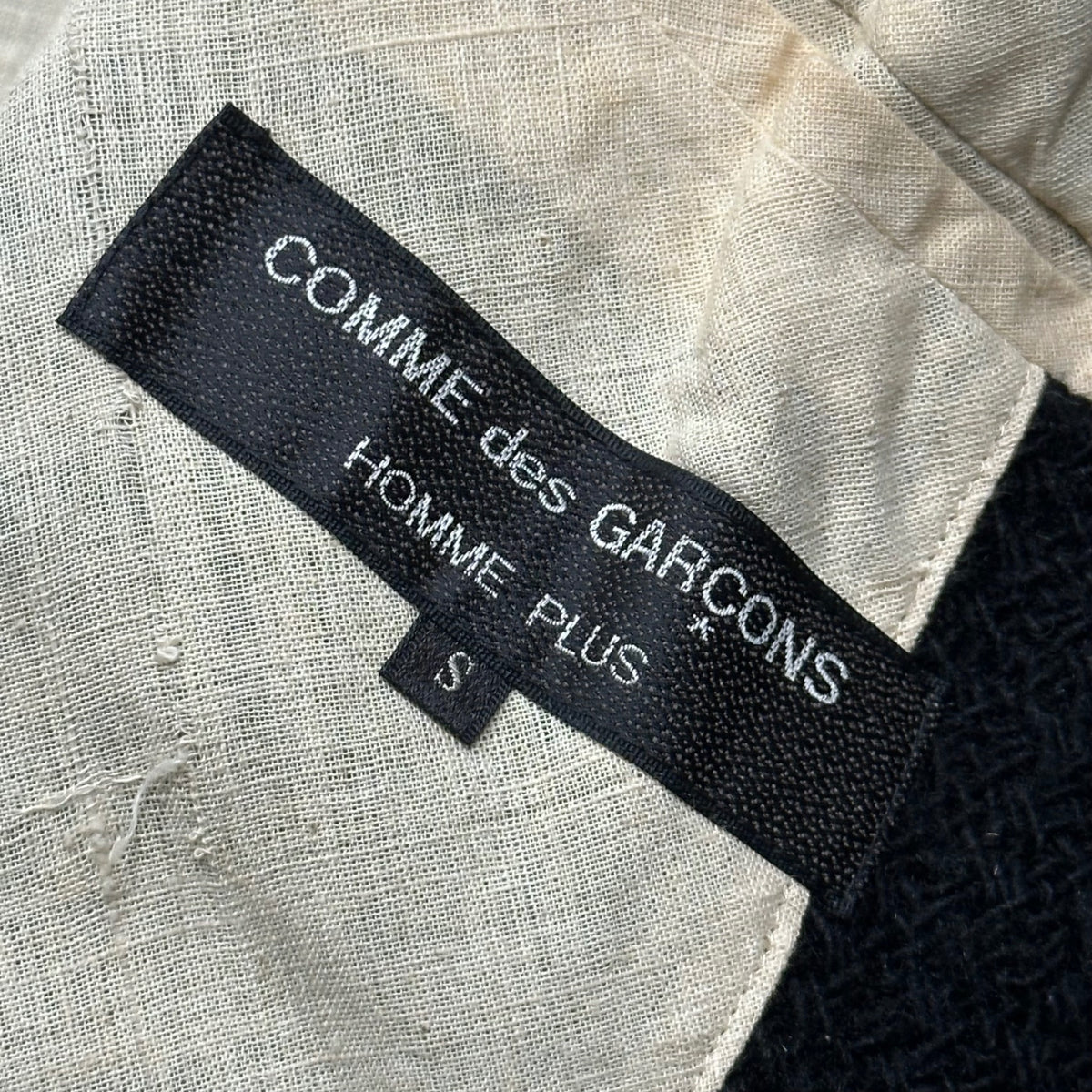 COMME des GARCONS HOMME PLUS(コムデギャルソンオムプリュス) 1997AW Braided Knit Jacket 編み込み ニット ジャケット XJ-01032S S ブラック AD1997 90s アーカイブ