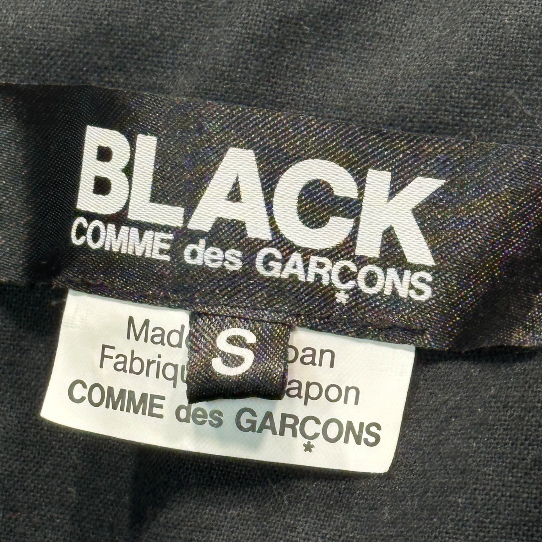 BLACK COMME des GARCONS(ブラックコムデギャルソン) 19SS Faux Leather Suspenders Vest Gilet フェイク レザー サスペンダー ベスト ジレ 1C-V006 S ブラック AD2018