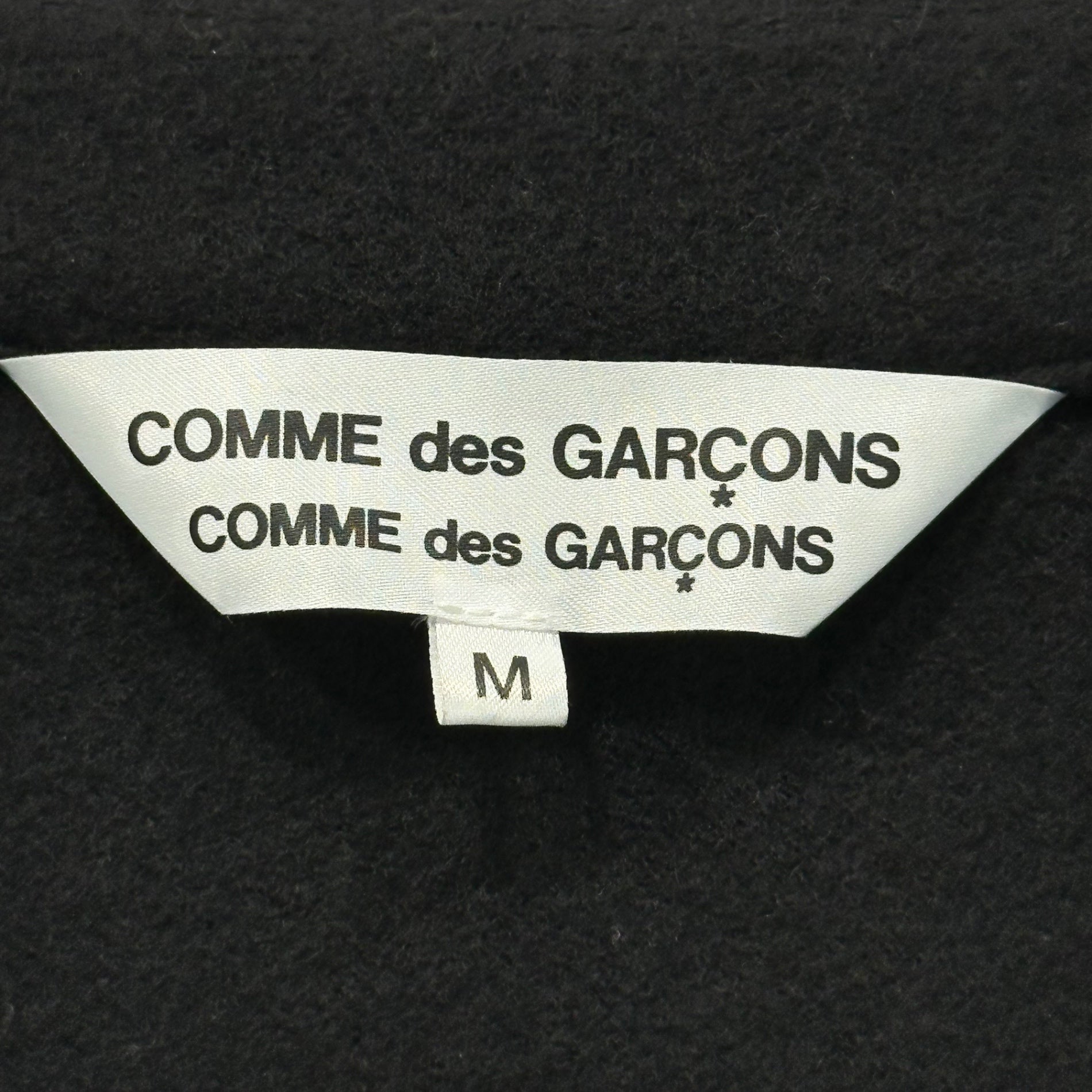 COMME des GARCONS COMME des GARCONS(コムデギャルソンコムデギャルソン) 14AW Twisted Melton Double Long Coat 捻じれ メルトン ダブル ロング コート RN-J033 M ブラック AD2014