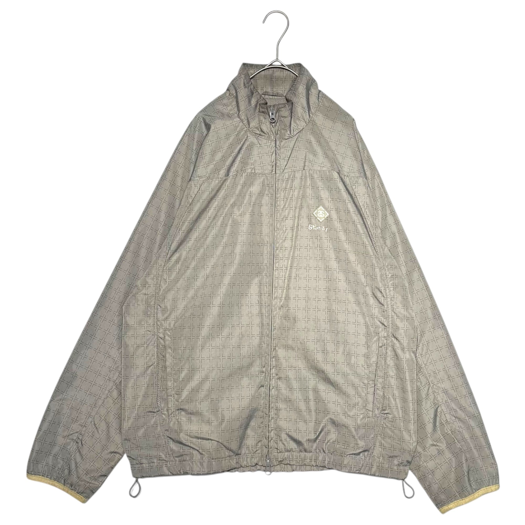 STUSSY(ステューシー) 00's Stussy-F.I.T. Nylon Track Jacket ナイロン トラック ジャケット M グレー 紺タグ