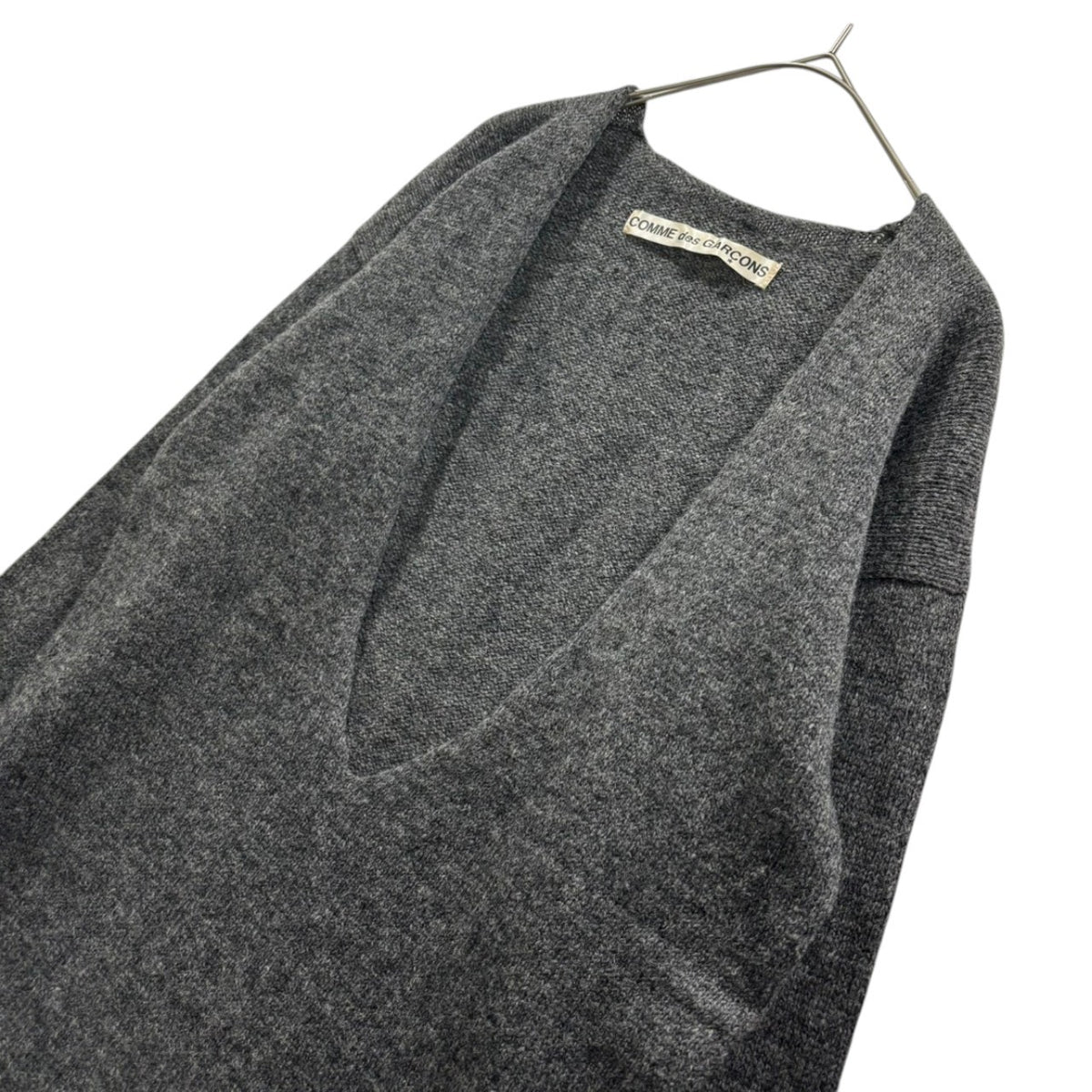 COMME des GARCONS(コムデギャルソン) 1980's Valuese-Type Wool Knit Pullover ヴァルーズ タイプ ウール ニット プルオーバー GN-080020 FREE グレー AD表記無 80s アーカイブ スキッパー