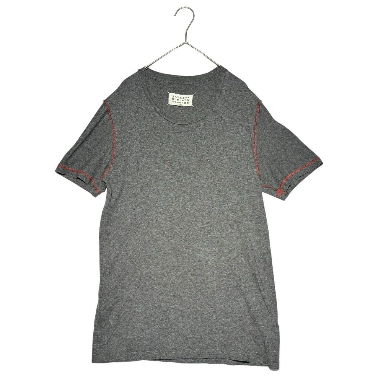 MAISON MARGIELA(メゾンマルジェラ) 17AW Overlock T-shirt オーバーロック Tシャツ S50GC0477 S グレー インサイドアウト 半袖 無地