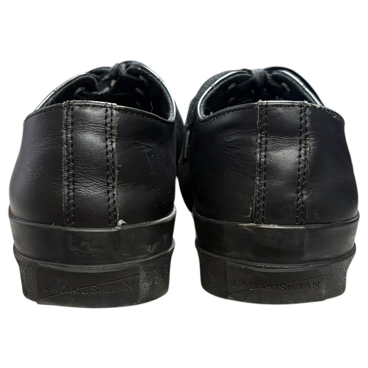 LAD MUSICIAN(ラッドミュージシャン) “Nihi-kun” Toe-Cap Leather Sneakers 「ニヒくん」トゥキャップ レザー スニーカー 2222-909 42(25.5～26.0cm程度) ブラック