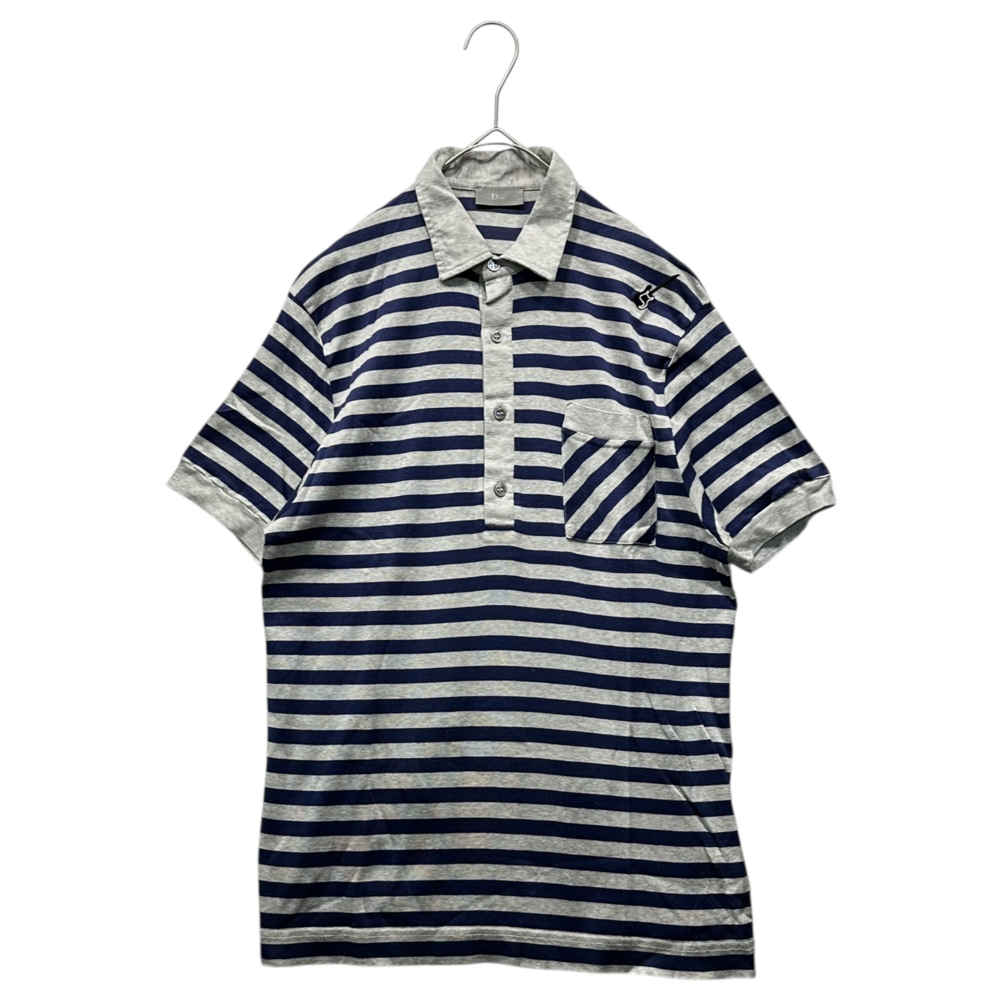 Dior Homme SS05 ギター　ボーダー　ポロシャツ Dior Homme SS05 “Untitled” Striped Guitar Polo •Size S •Soft