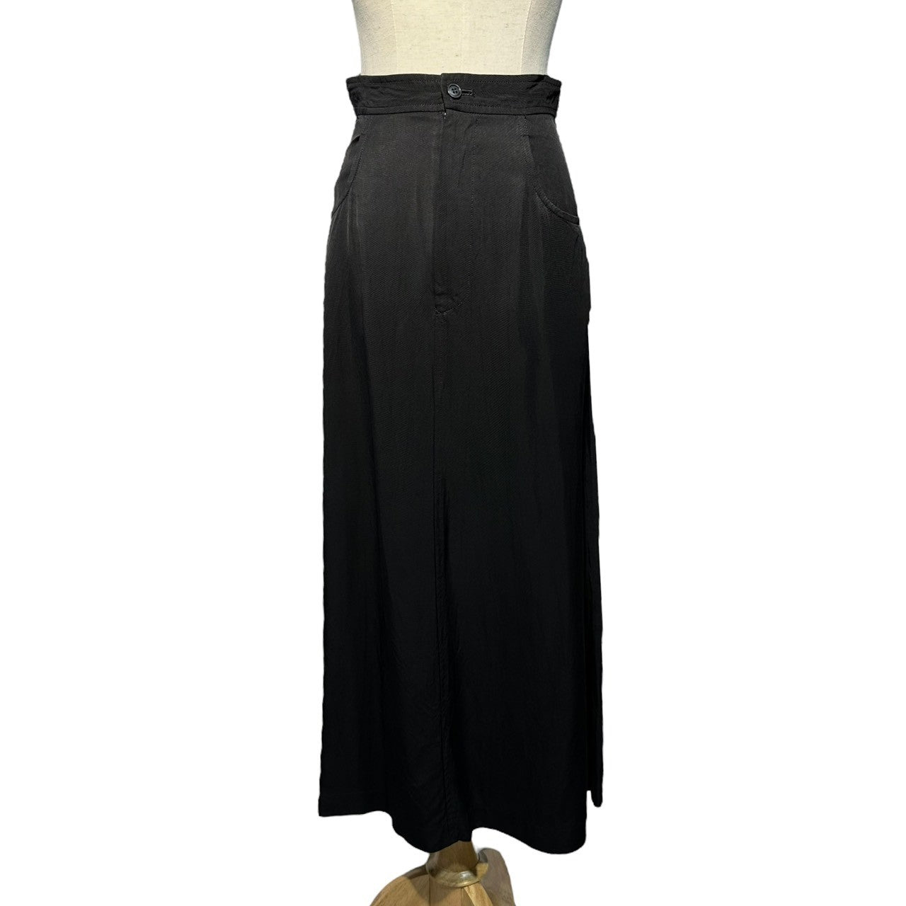 robe de chambre COMME des GARCONS(ローブドシャンブルコムデギャルソン) 80's Acetate Long Tight Skirt 80年代 アセテート ロング タイト スカート RS-080080 FREE ブラック AD表記無し 川久保玲 本人期