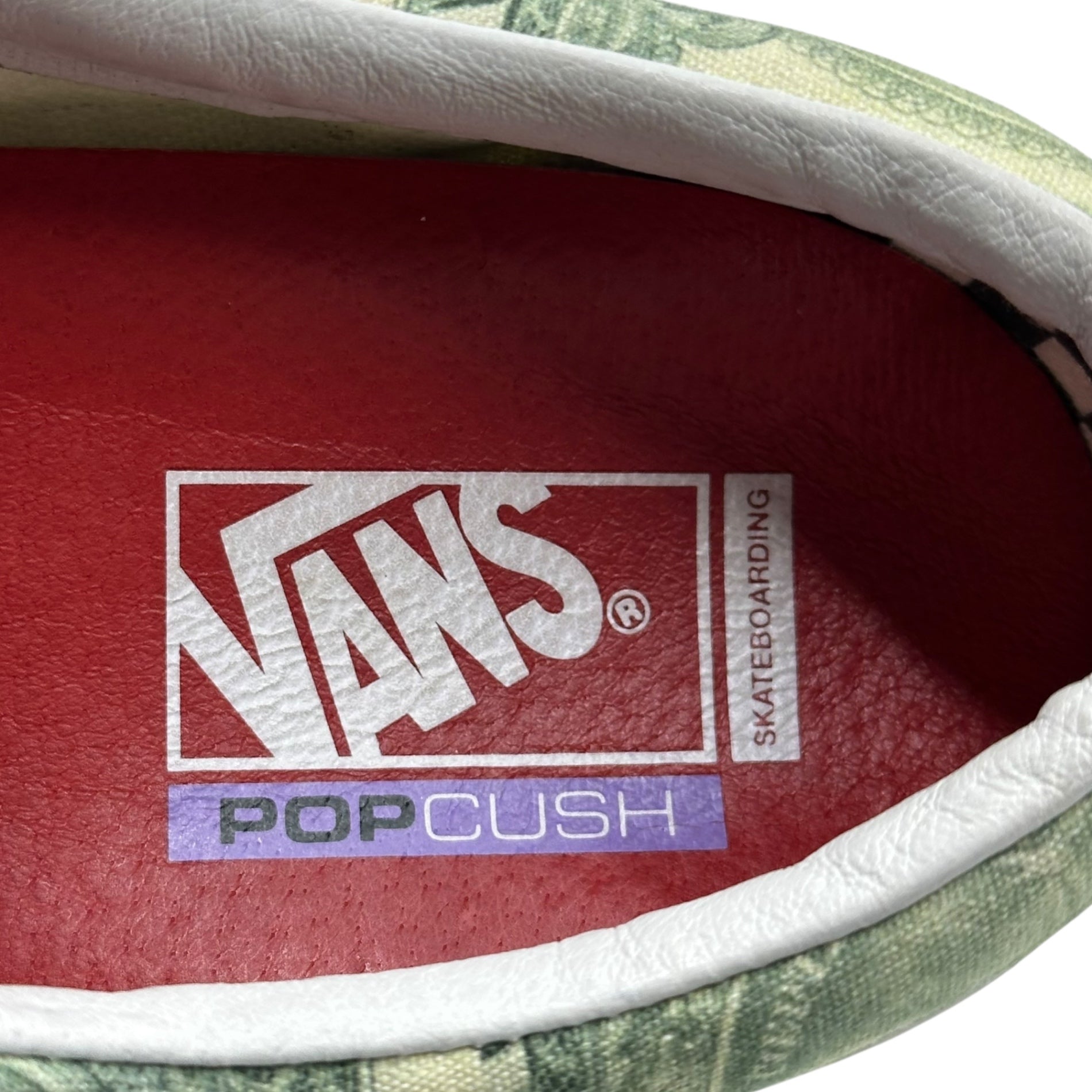 SUPREME×VANS(シュプリーム×ヴァンズ) SKATE ERA DOLLAR BILL GREEN エラ ダラー ビル グリーン 721454 27.5cm グリーン バンズ コラボ