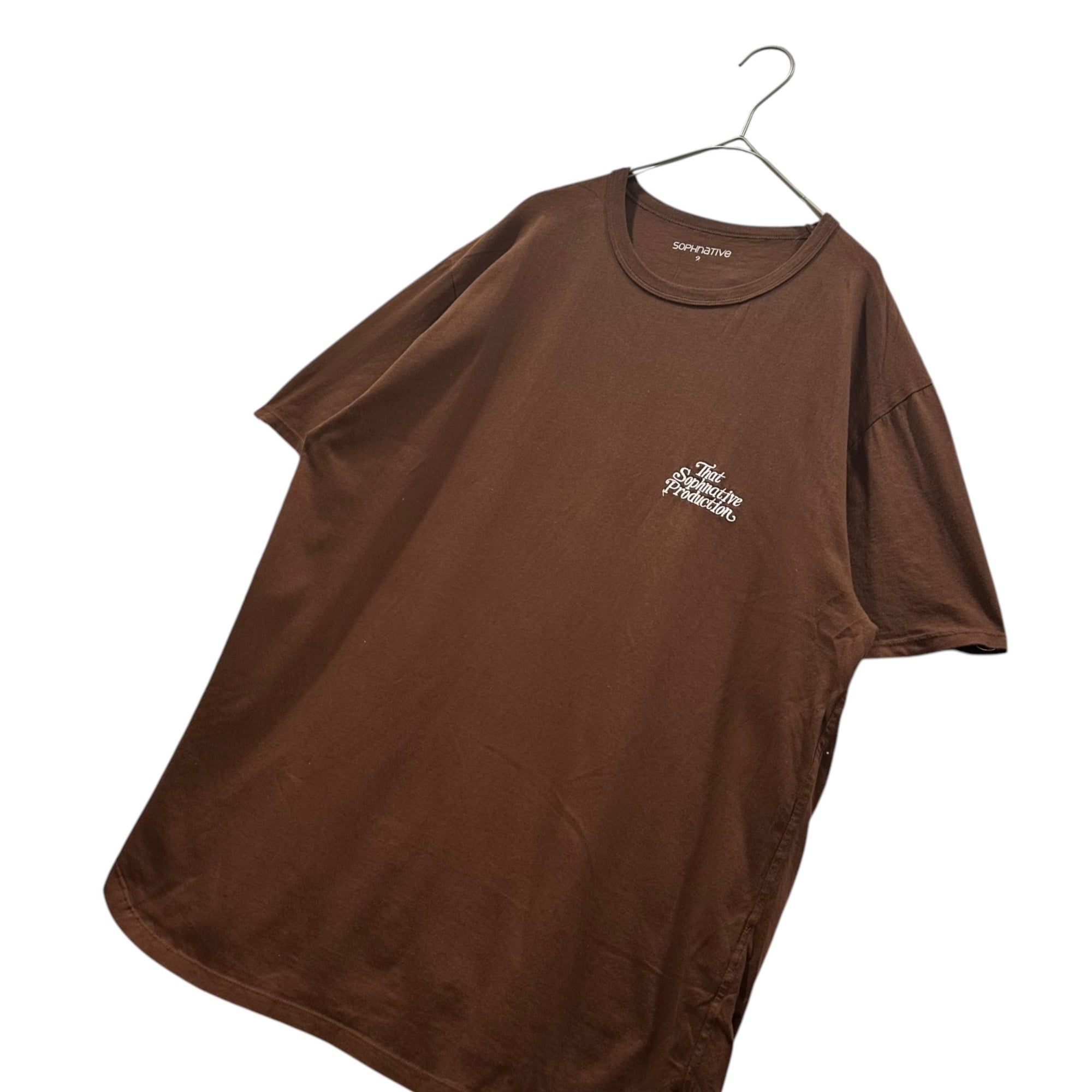 SOPH.×nonnative(ソフ×ノンネイティブ) SOPHNATIVE DWELLER TEE OVERDYED "That Sophnative Production” ロゴ刺繍 半袖 Tシャツ NN-T3973 2 ブラック コラボ