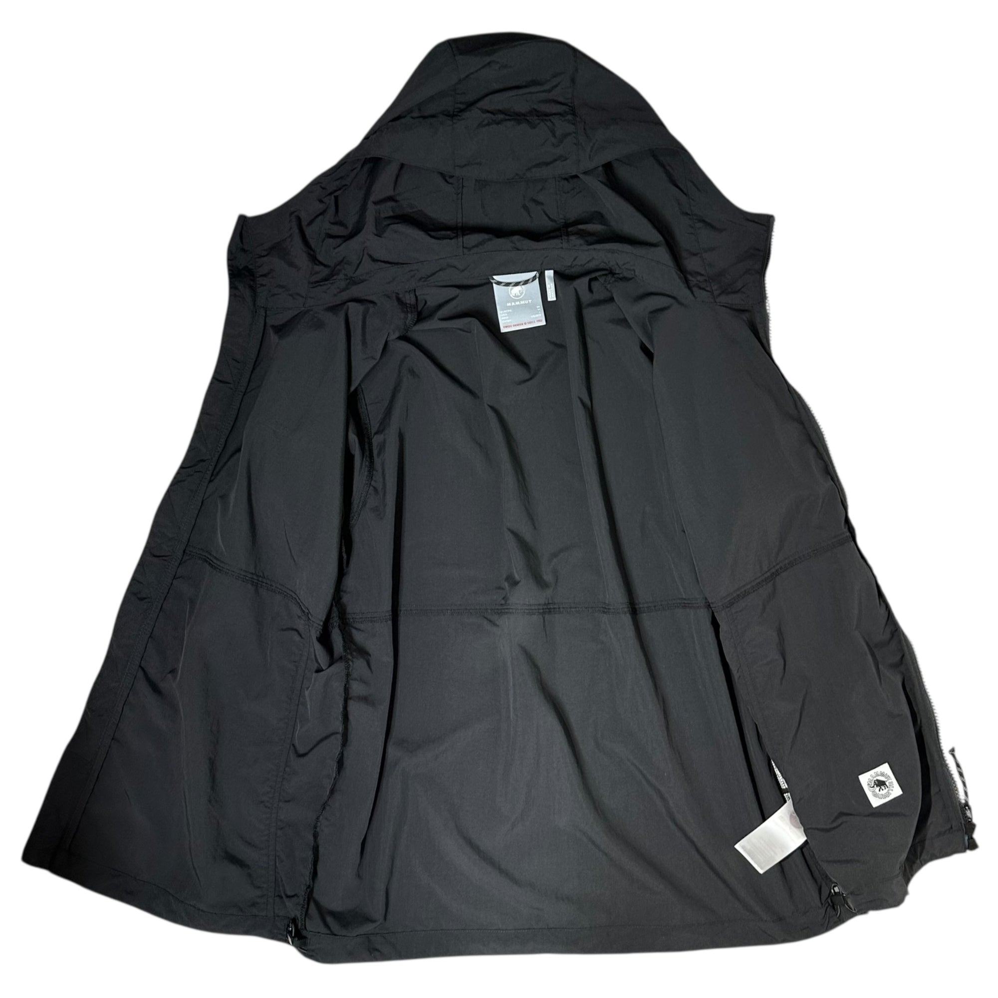 MAMMUT(マムート) Hiking WB Hooded Jacket AF Men ハイキング ウィンドブレーカー フーデッド ジャケット アジアンフィット 1012-00391 L ブラック アウトドア
