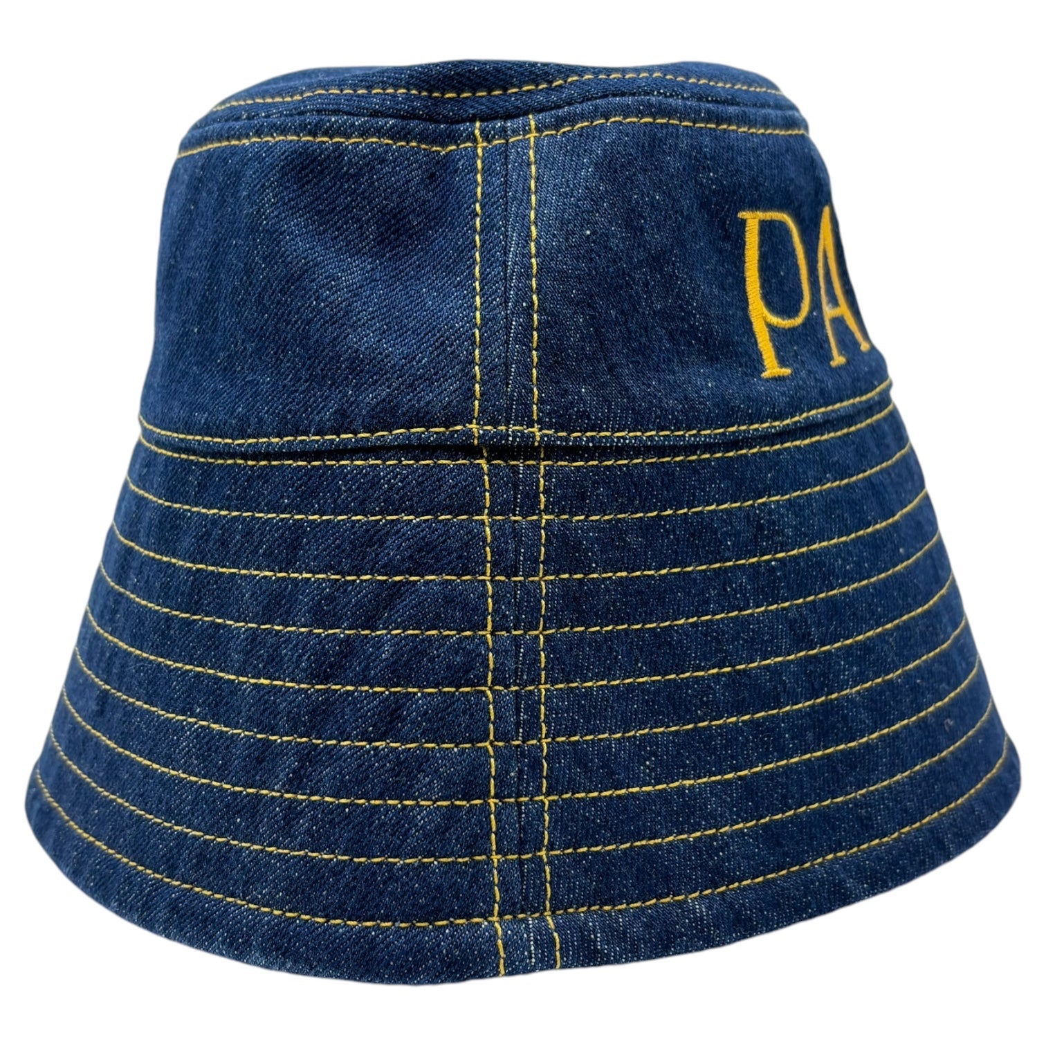 PATOU(パトゥ) Cotton denim PATOU bucket hat コットン デニム パトゥ バケットハット 23S-AC027-0008 XS-S インディゴ 帽子