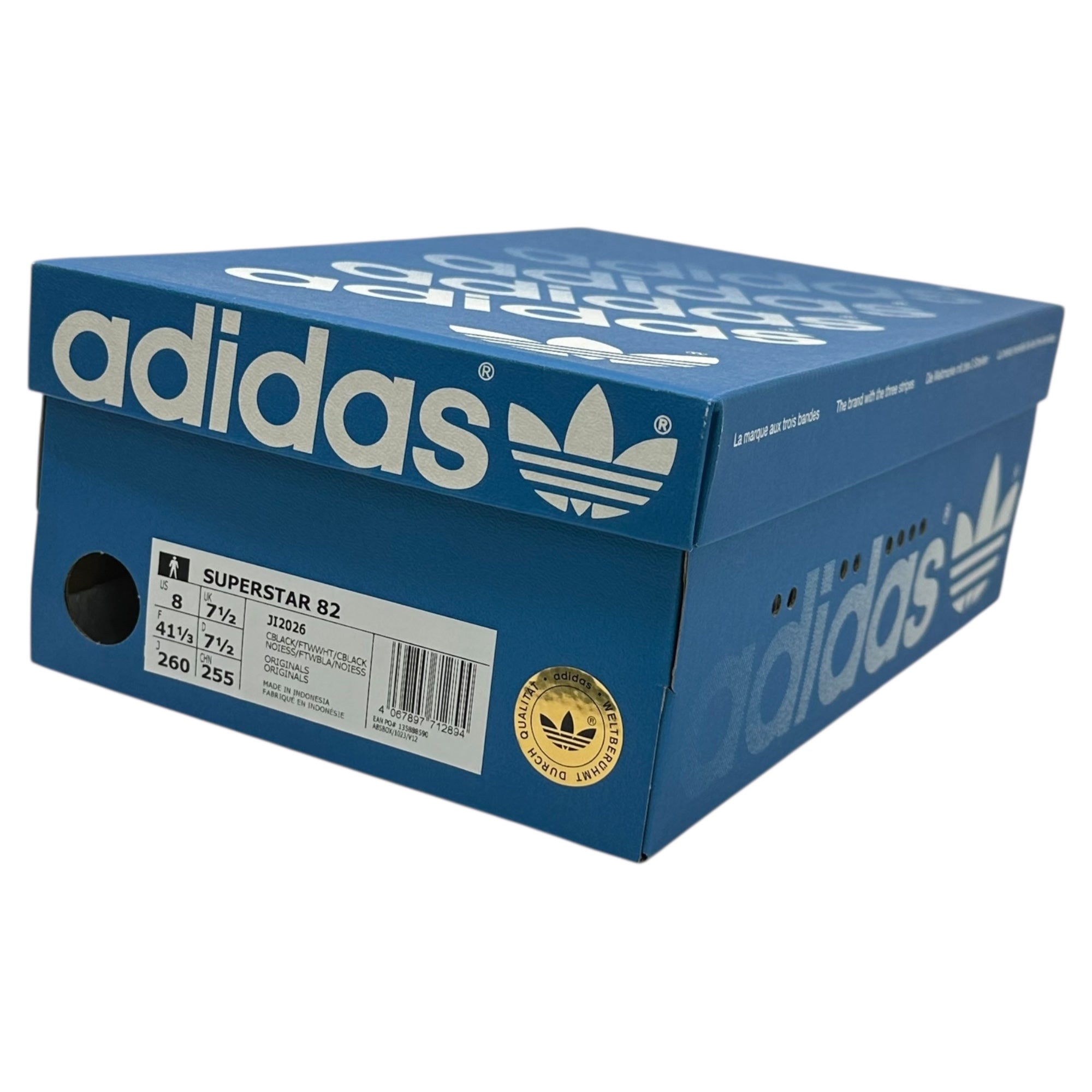 adidas(アディダス) SUPERSTAR 82 スーパースター 82 JI2026 26cm ブラック×ホワイト ローカット スニーカー
