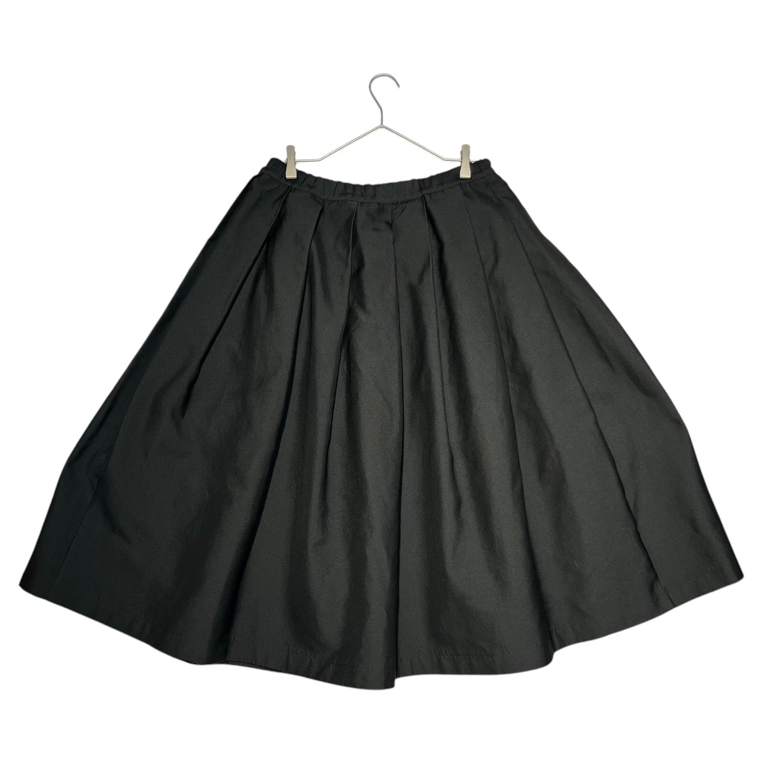 BLACK COMME des GARCONS(ブラックコムデギャルソン) 16AW wide silhouette polyester skirt ワイドシルエット ポリ スカート 1R-S005 M ブラック AD2016