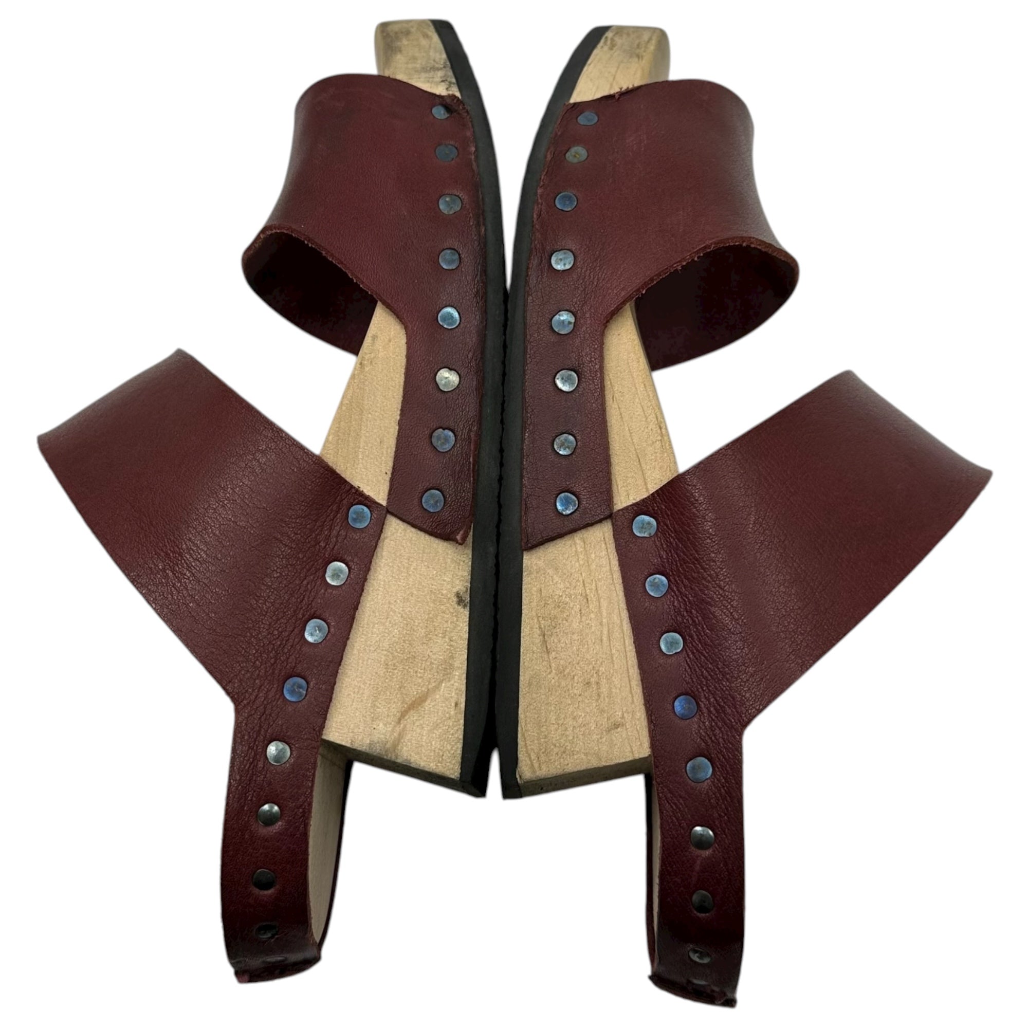 trippen(トリッペン) CANDY Sandals キャンディ サンダル ウッド レザー 24cm程度 バーガンディ×ナチュラル